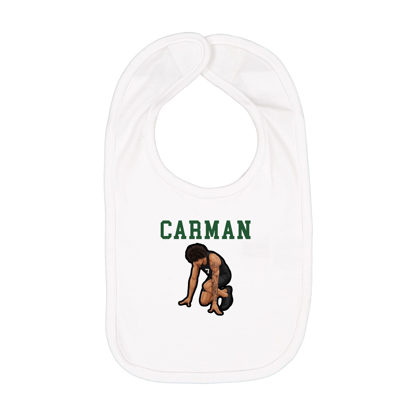 Infant Bib — Shirsey in White