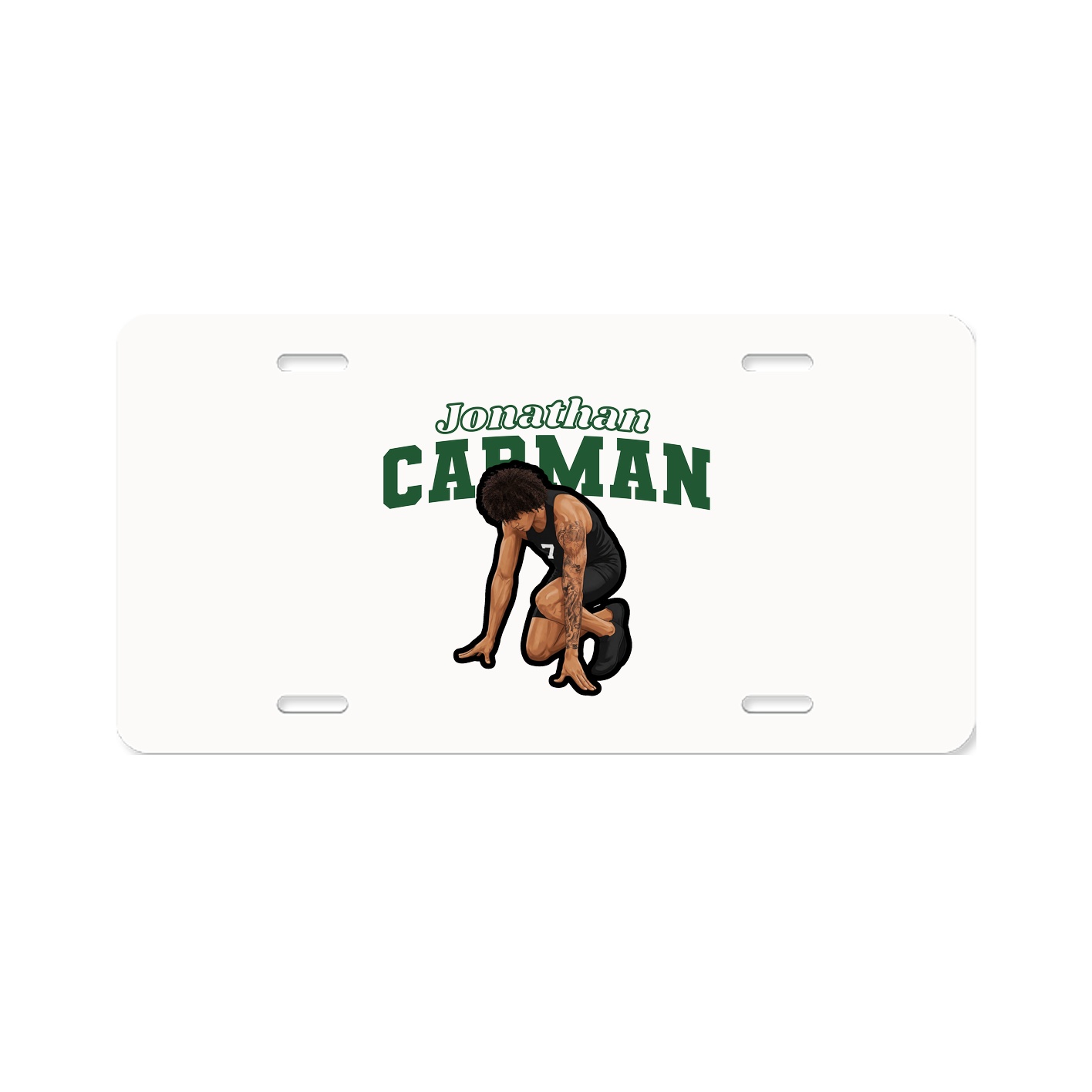 License Plate — Name Arch in Classic