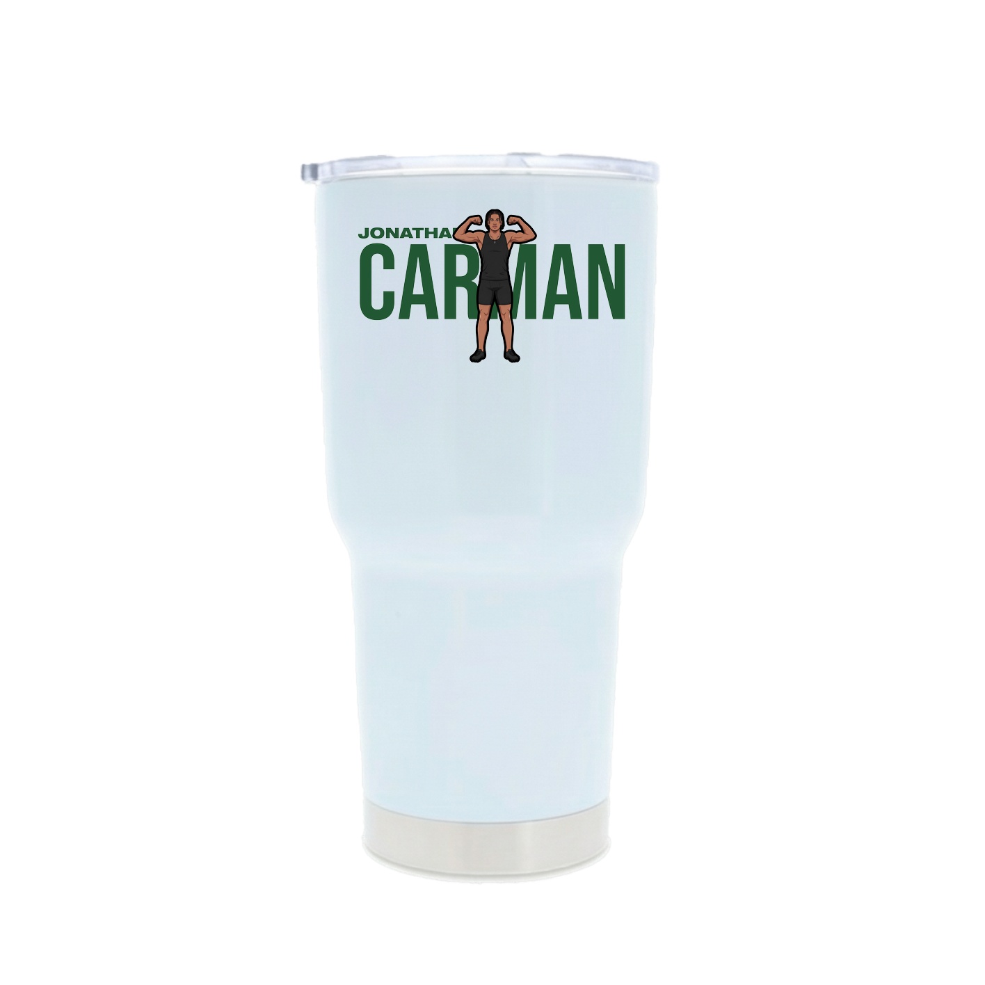 30oz Stainless Steel Tumbler — Player Name in White