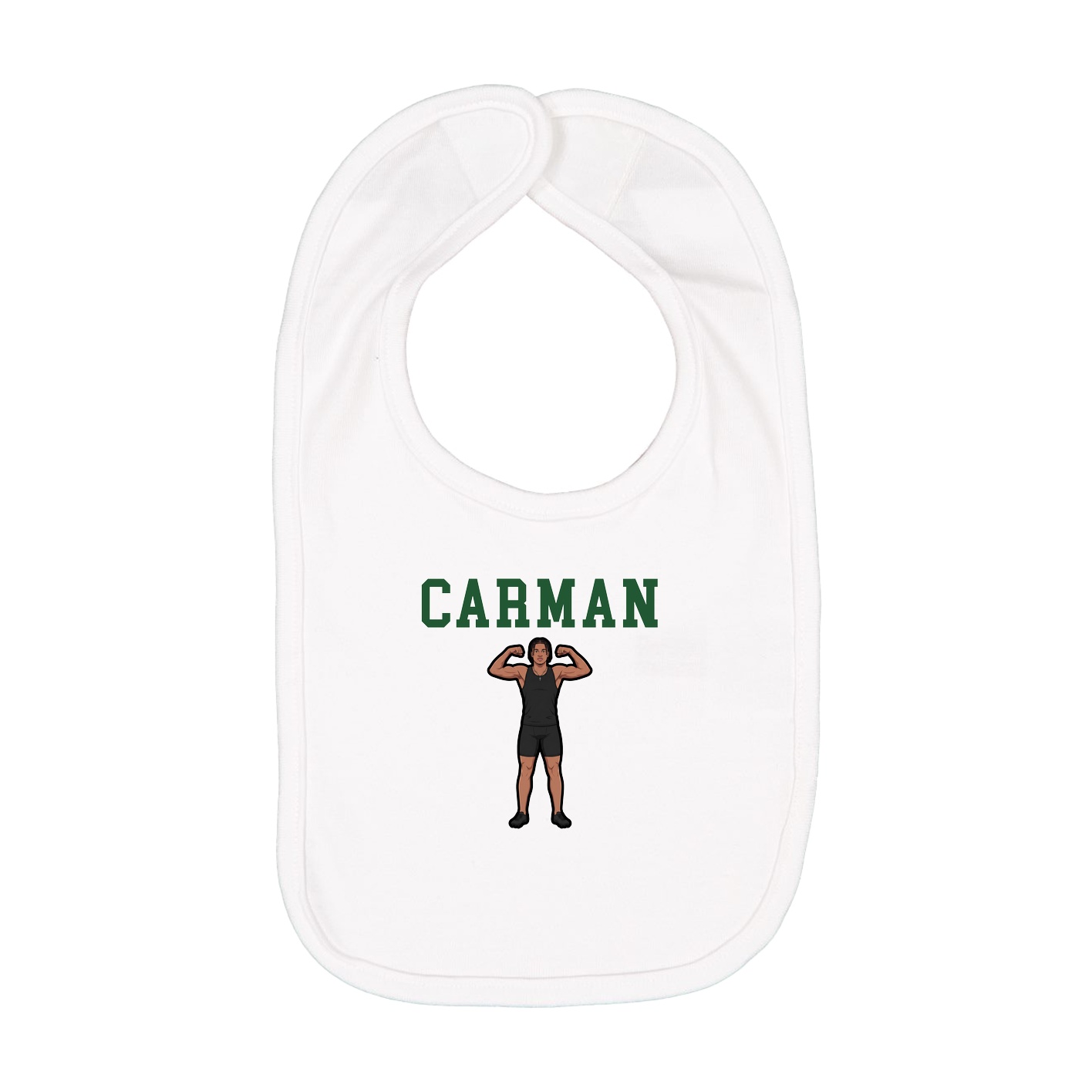 Infant Bib — Shirsey in White