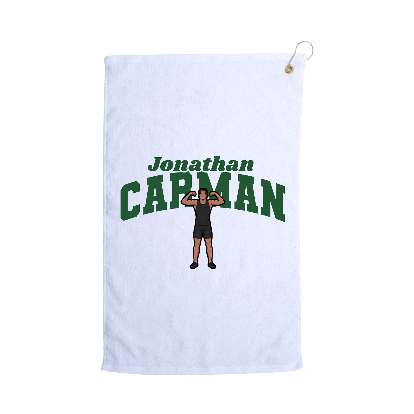 Golf Towel — Signature Arch in White