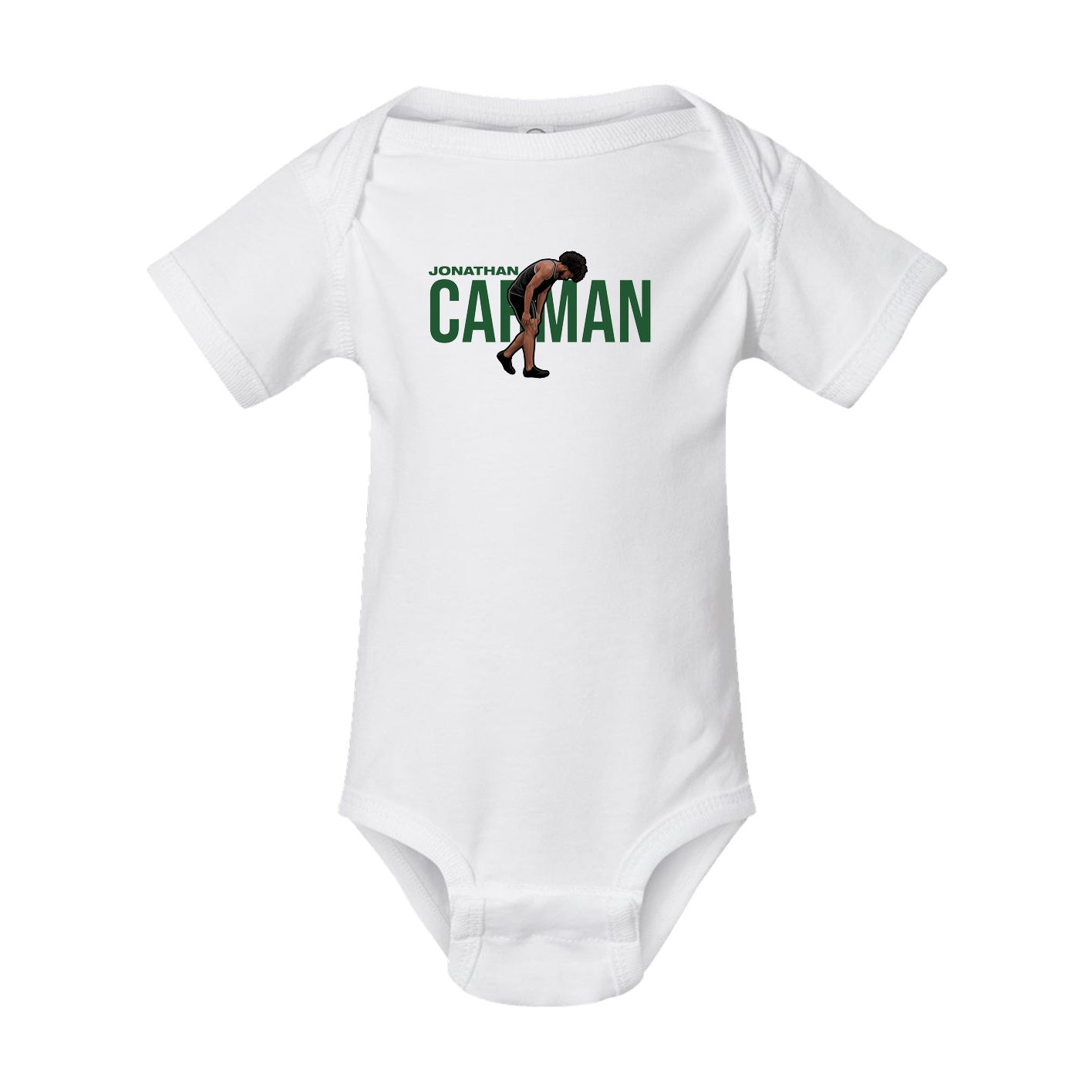 Baby Onesie — Player Name in White