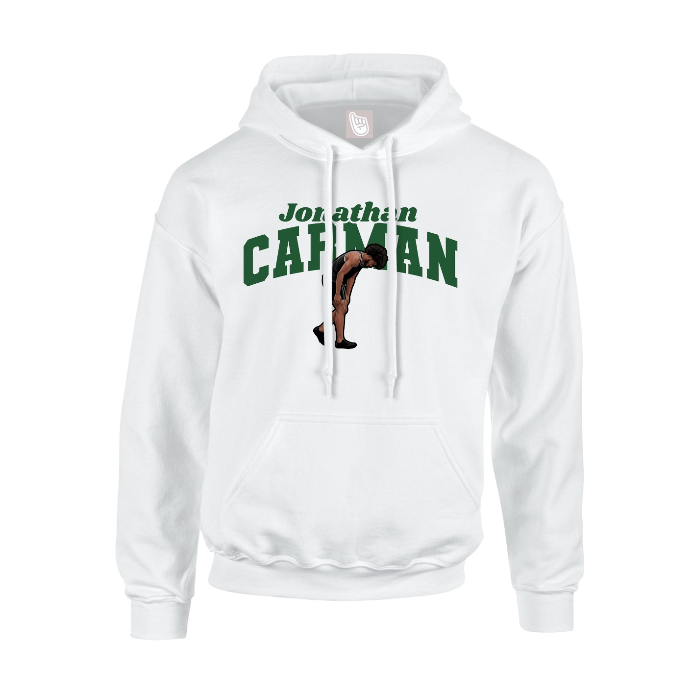 Hoodie — Signature Arch in White