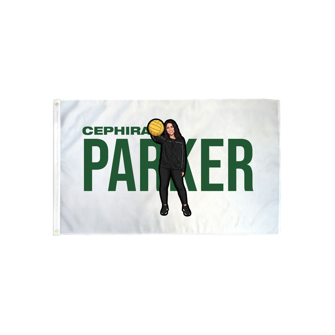 3x5 Flag — Player Name in Classic