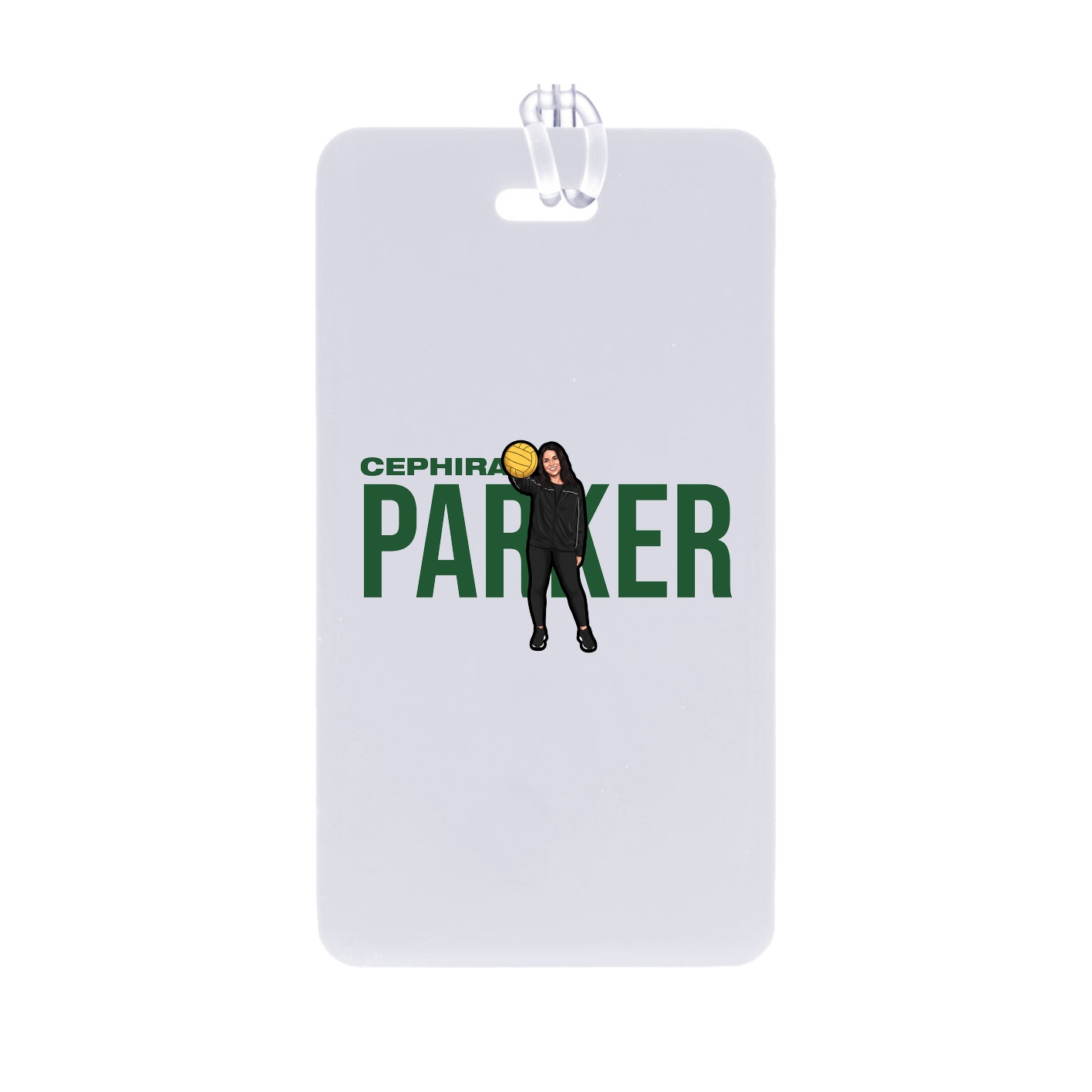 Bag Tag — Player Name in Classic