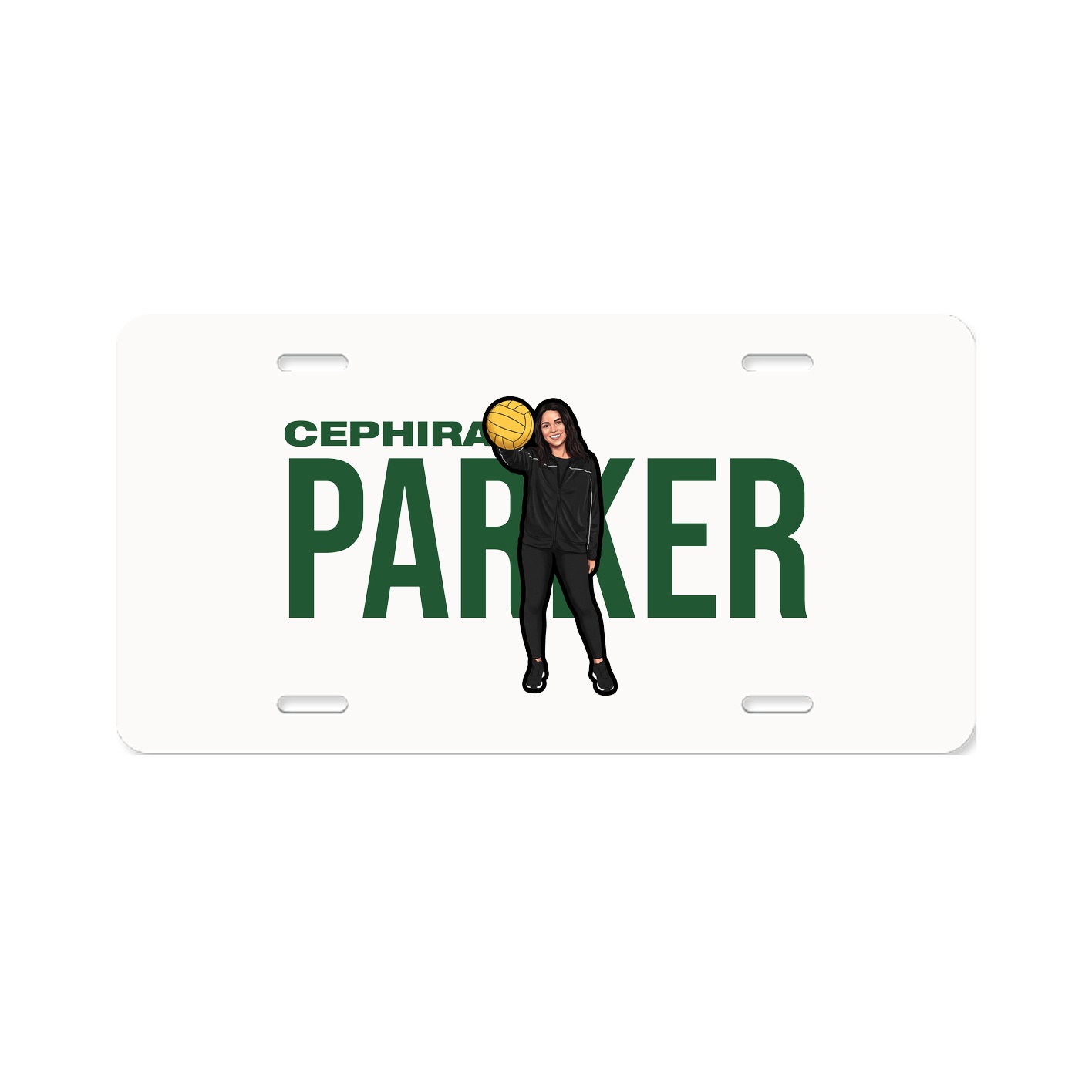 License Plate — Player Name in Classic
