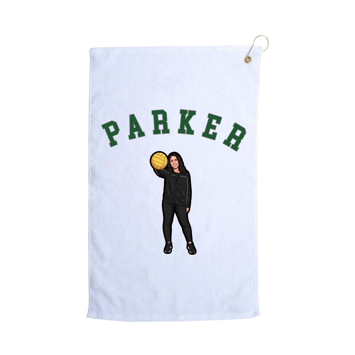 Golf Towel — Shirsey Arch in White
