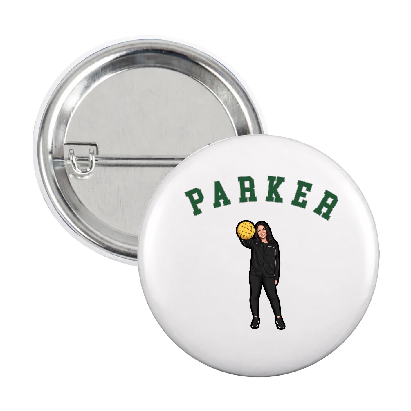Game Day Button — Shirsey Arch in White