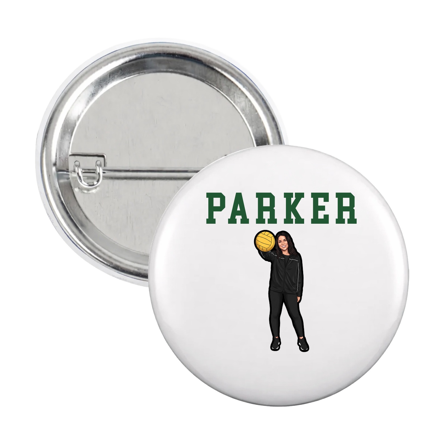 Game Day Button — Shirsey in White