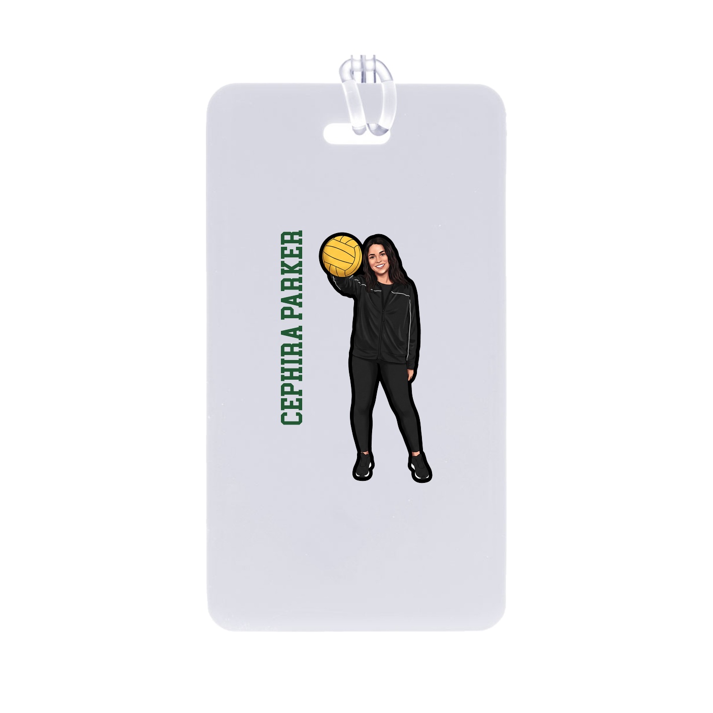 Bag Tag — Name Vertical in Classic
