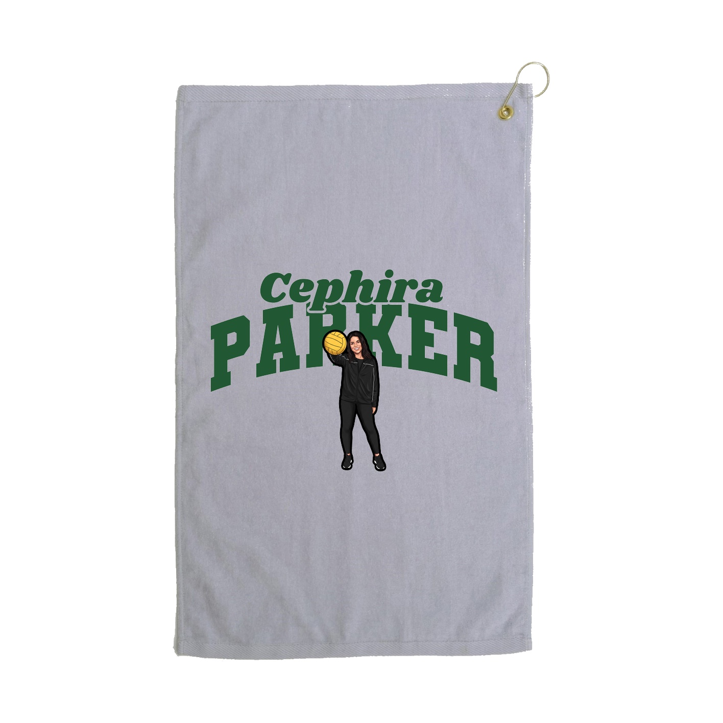 Golf Towel — Signature Arch in Grey