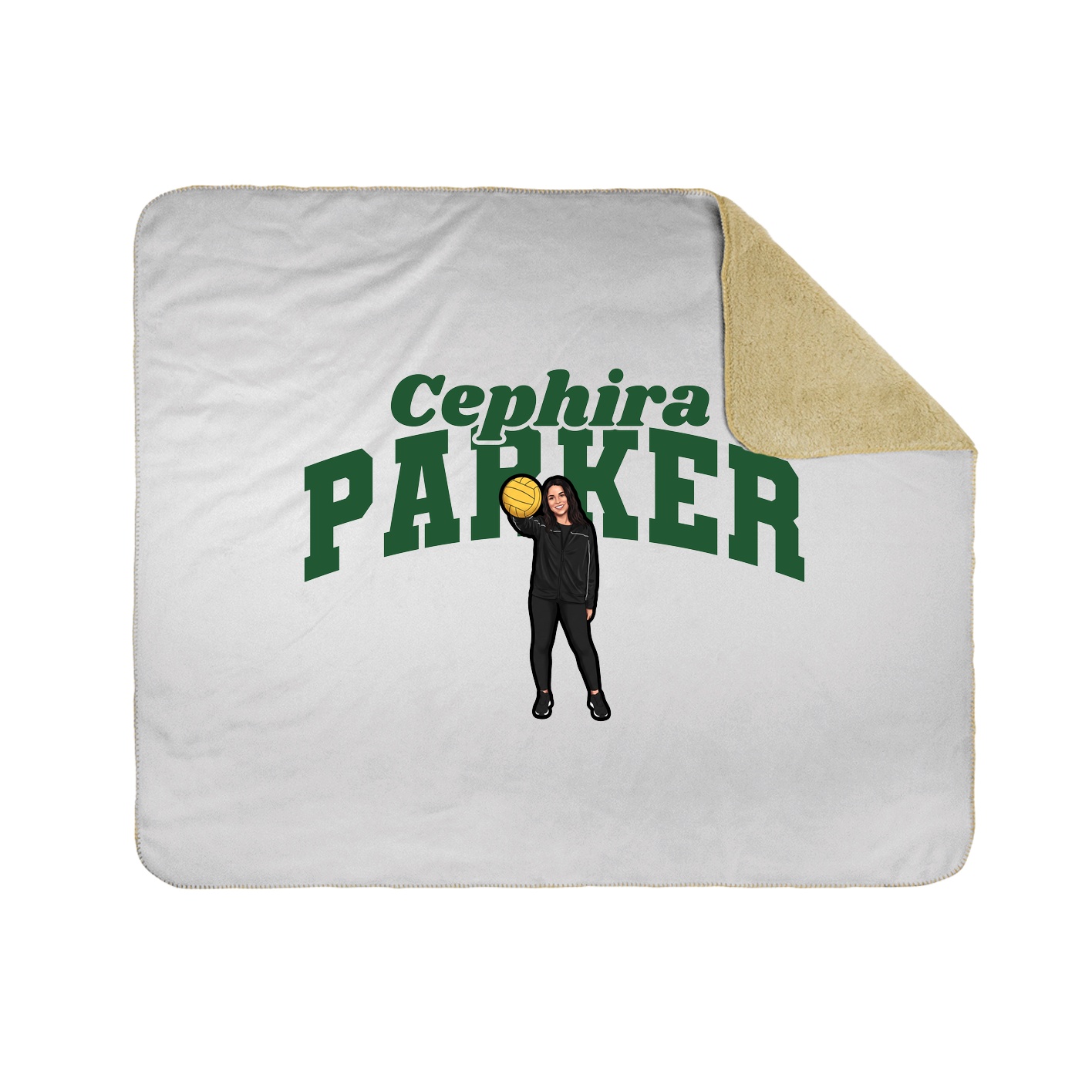 Throw Blanket — Signature Arch in White