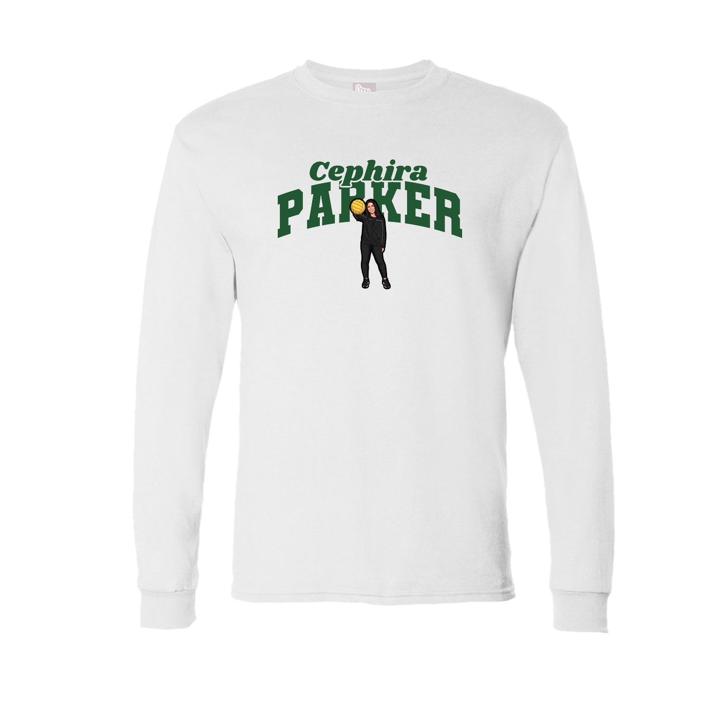 Long Sleeve Tee — Signature Arch in White