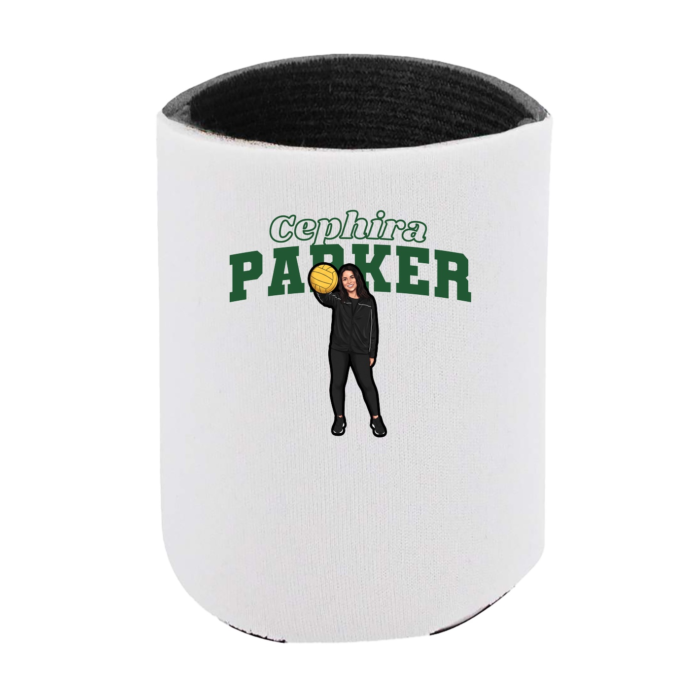 Can Holder — Name Arch in White