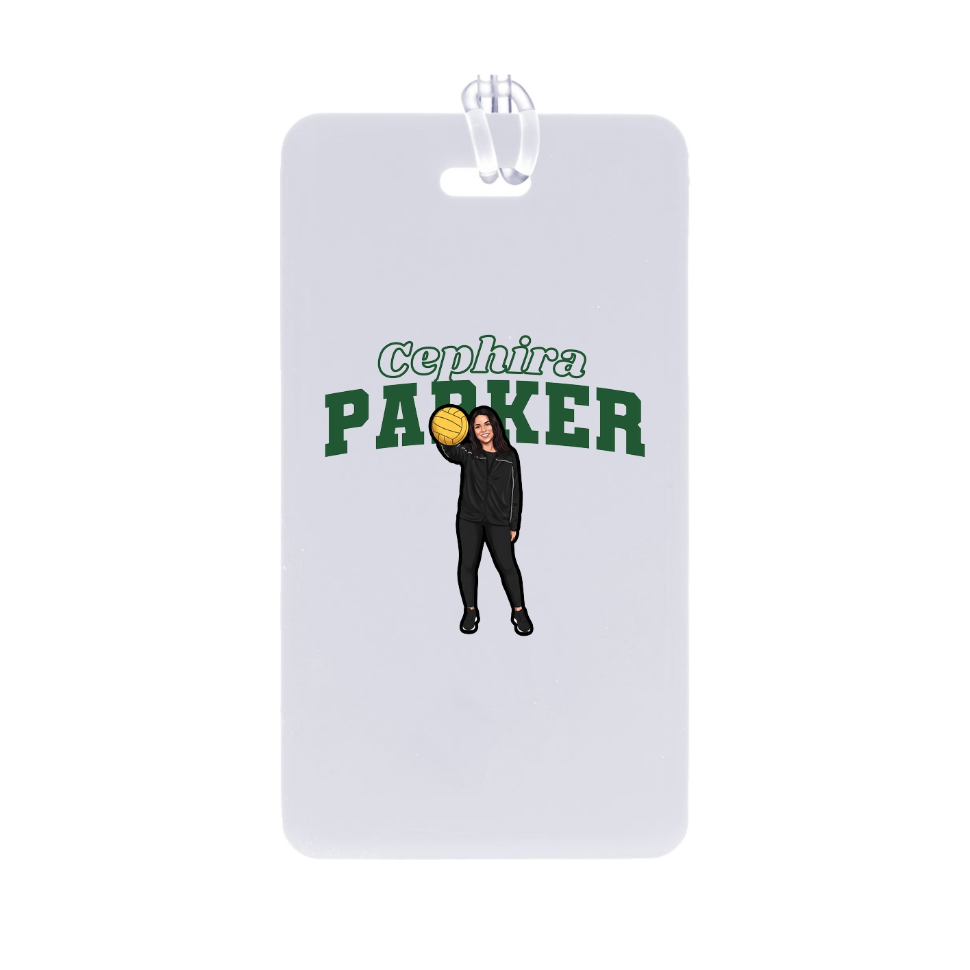Bag Tag — Name Arch in Classic