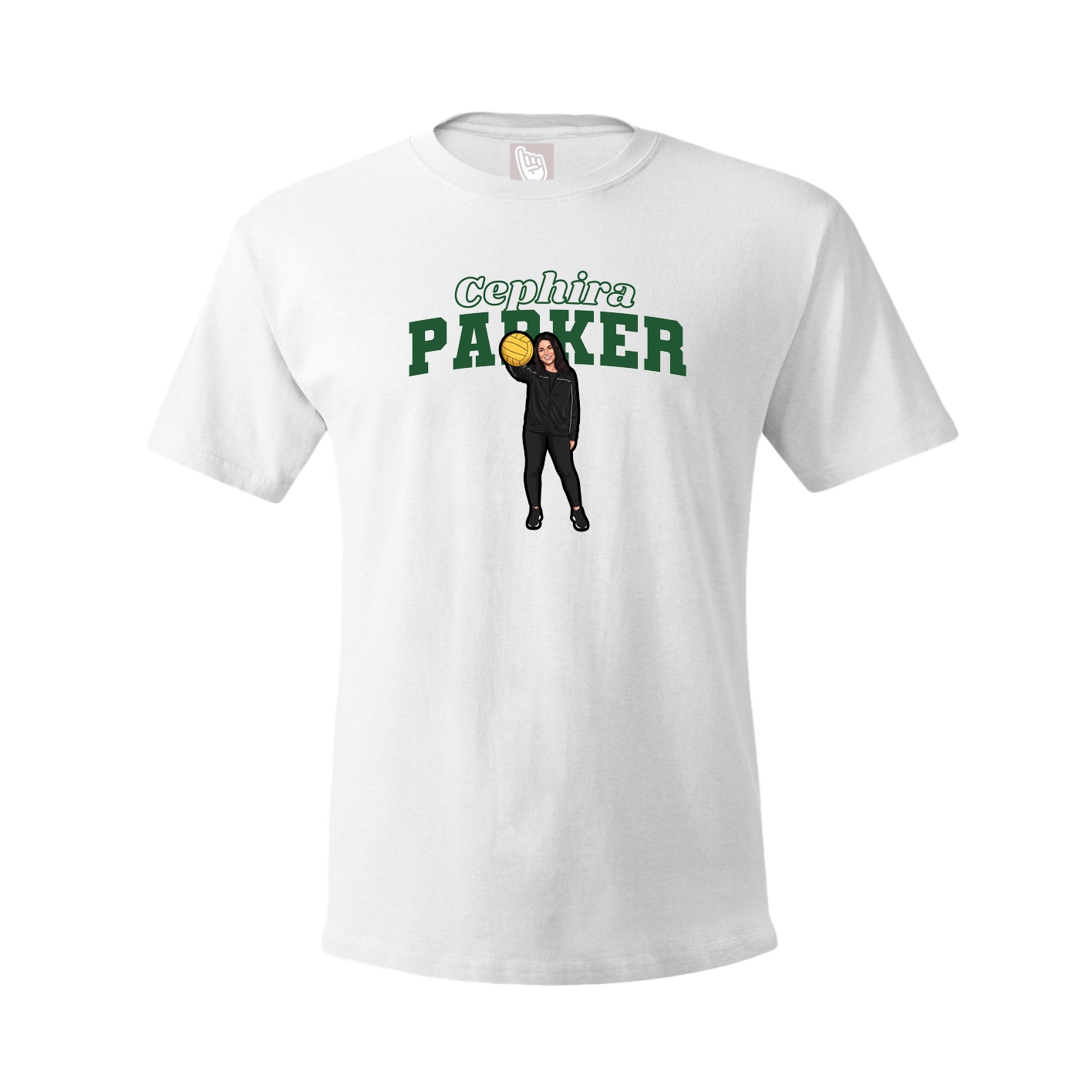 Tee — Name Arch in White