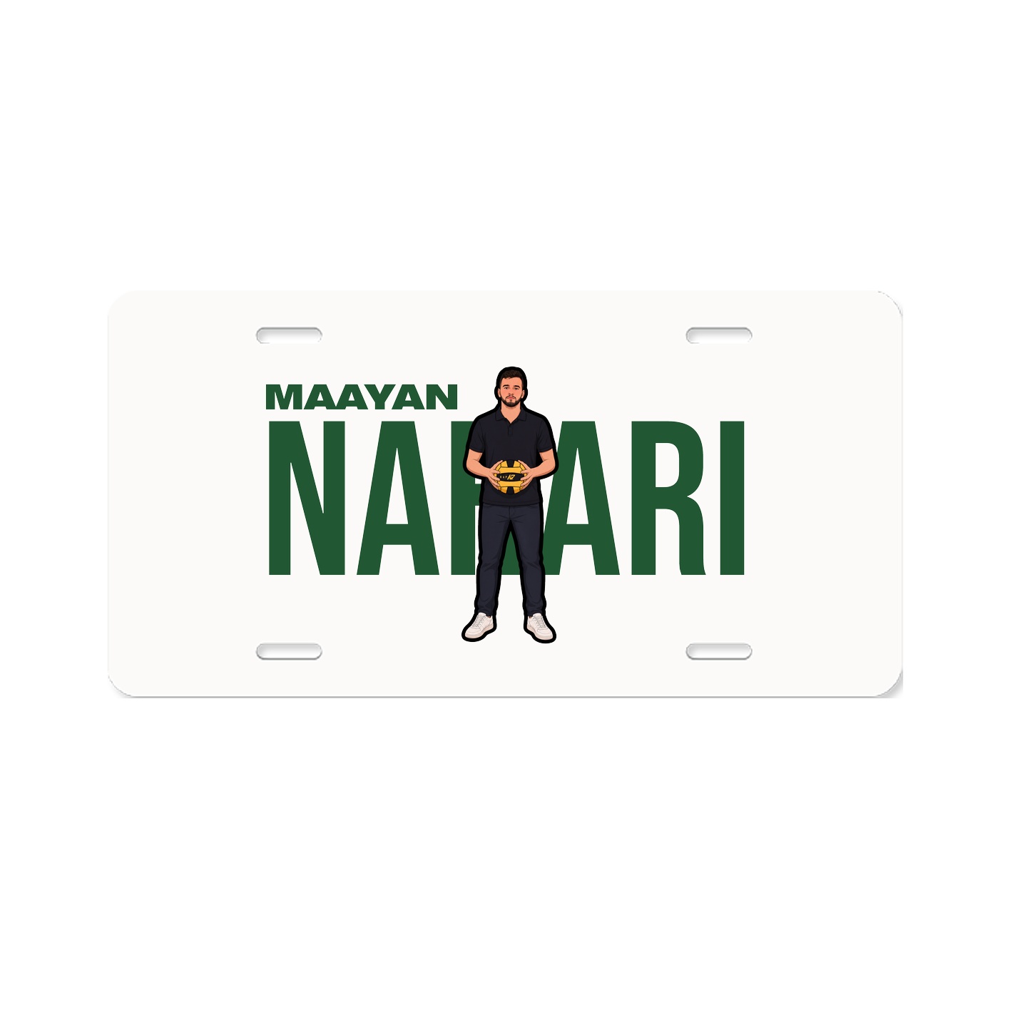 License Plate — Player Name in Classic