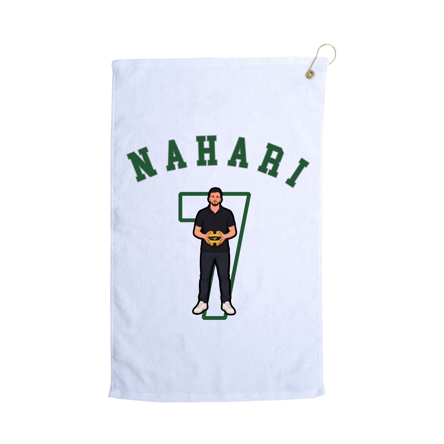 Golf Towel — Shirsey Arch in White