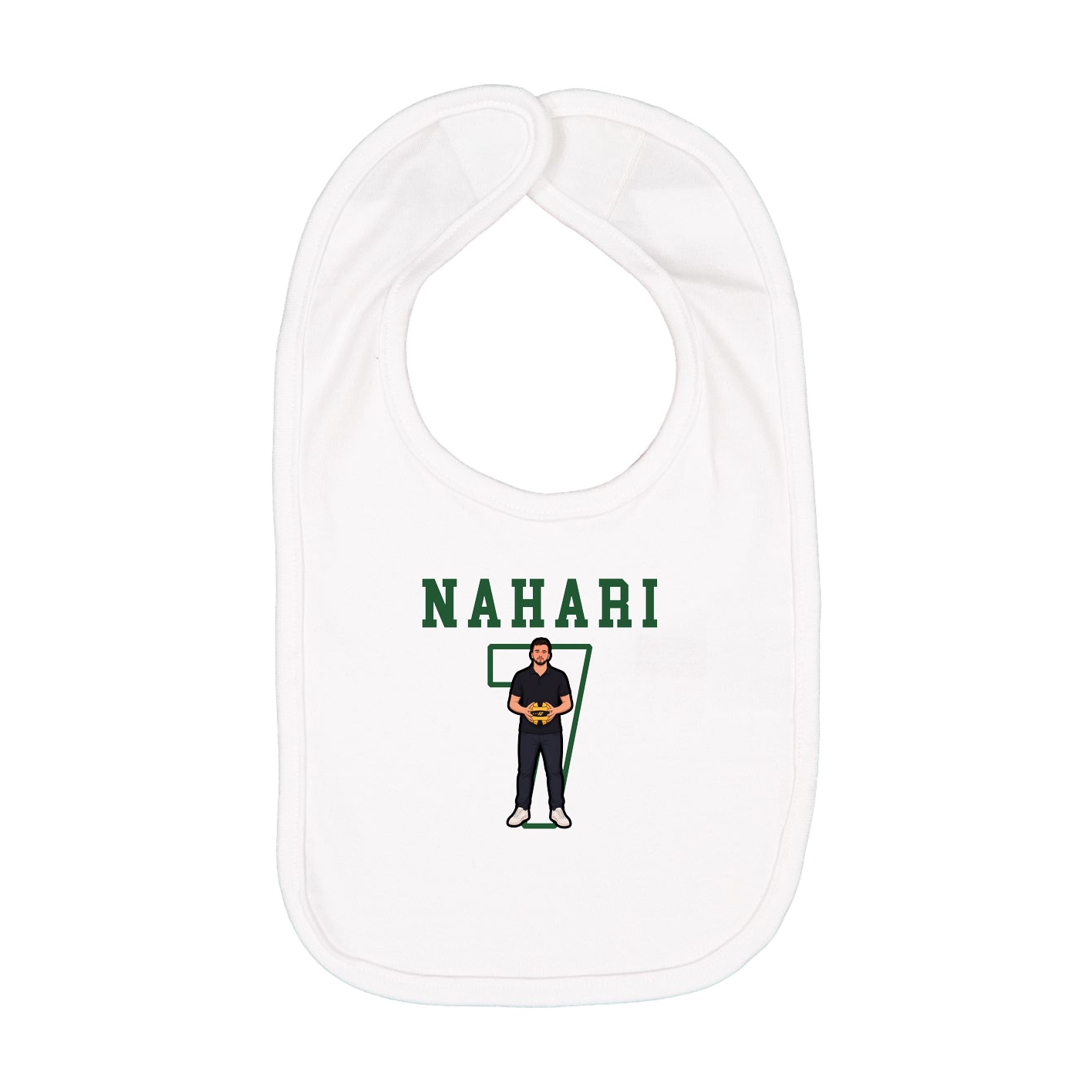 Infant Bib — Shirsey in White