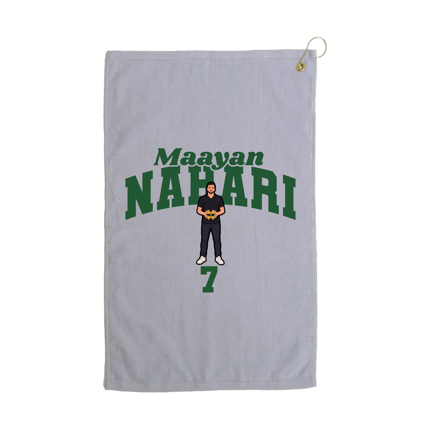 Golf Towel — Signature Arch in Grey