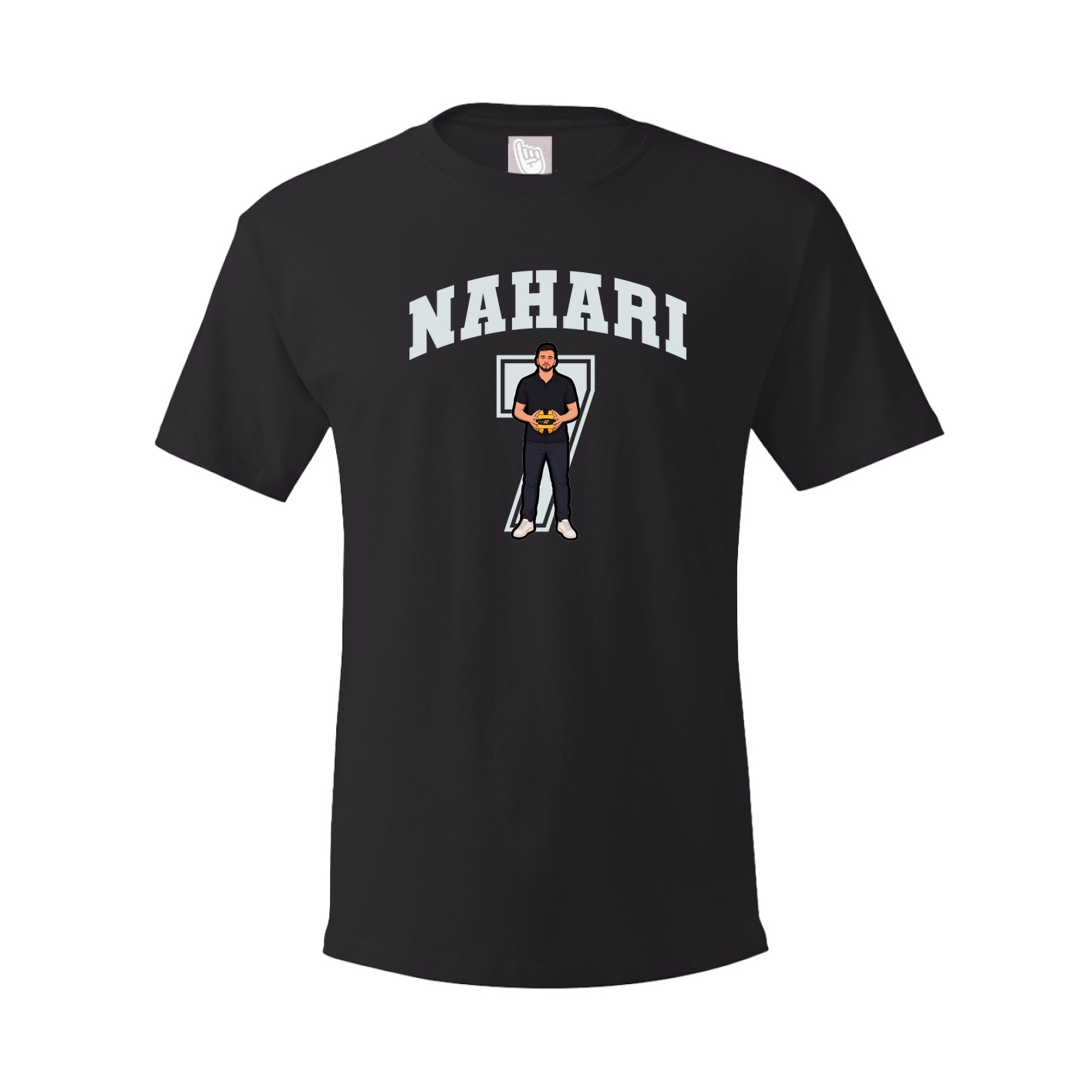 Youth Tee — Number in Black