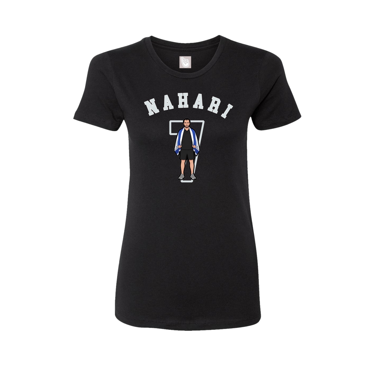 Fitted Women's Tee — Shirsey Arch in Black