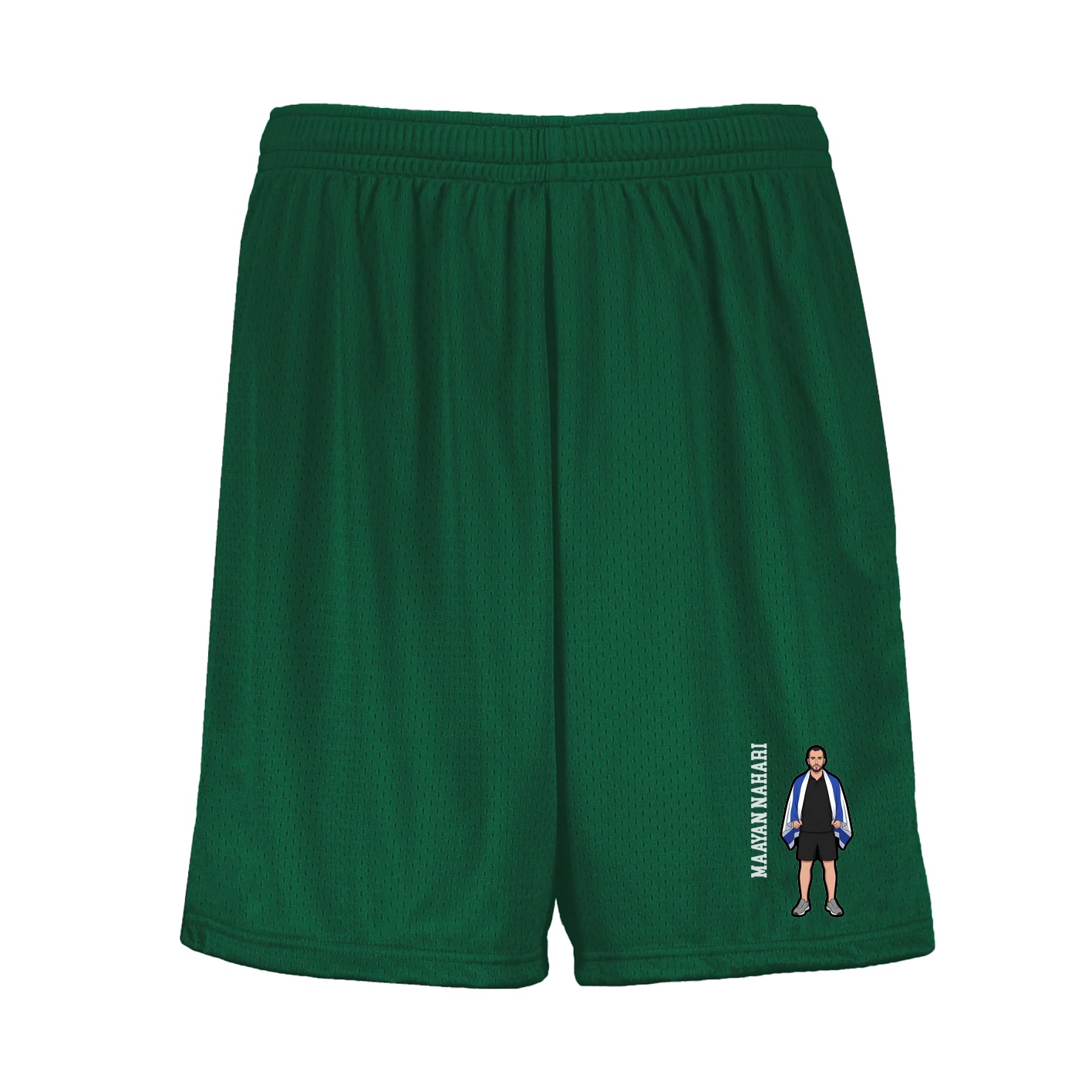 Shorts — Name Vertical in Green