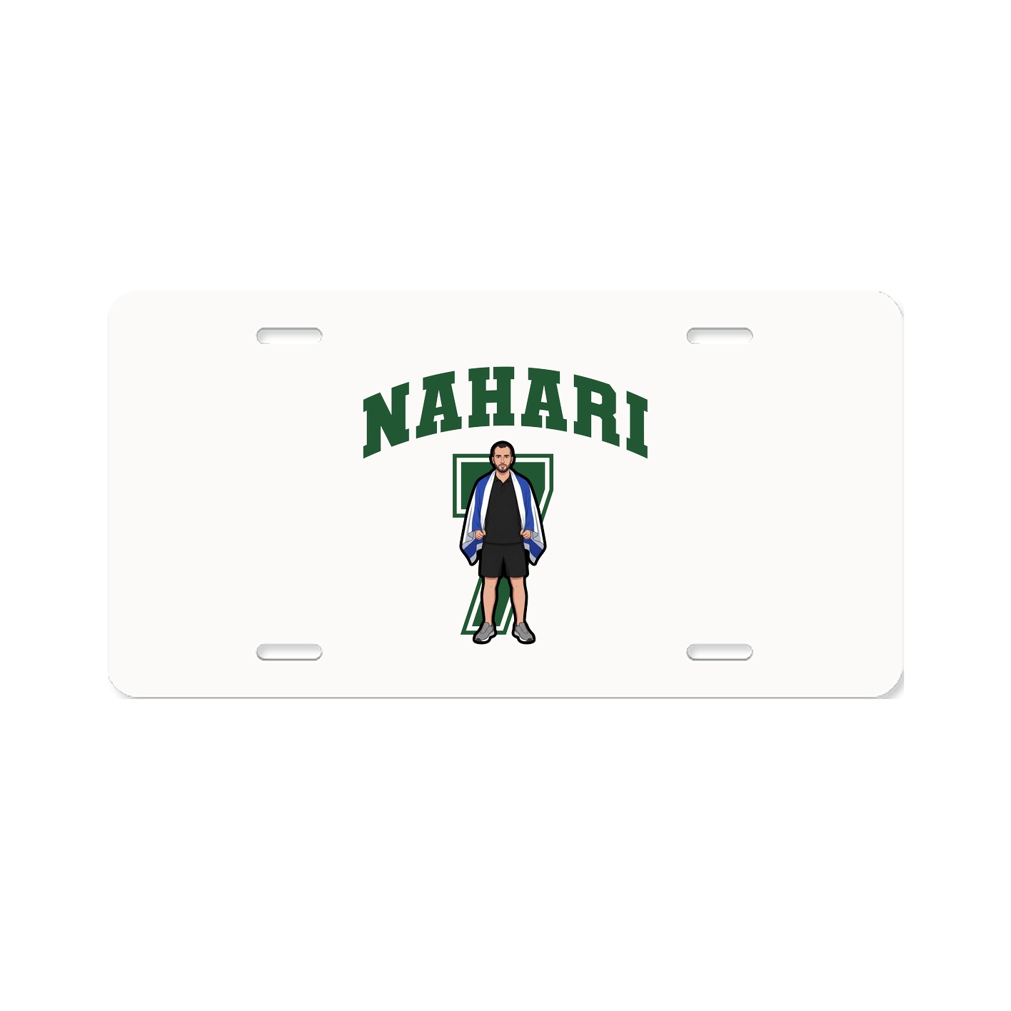 License Plate — Number in Classic
