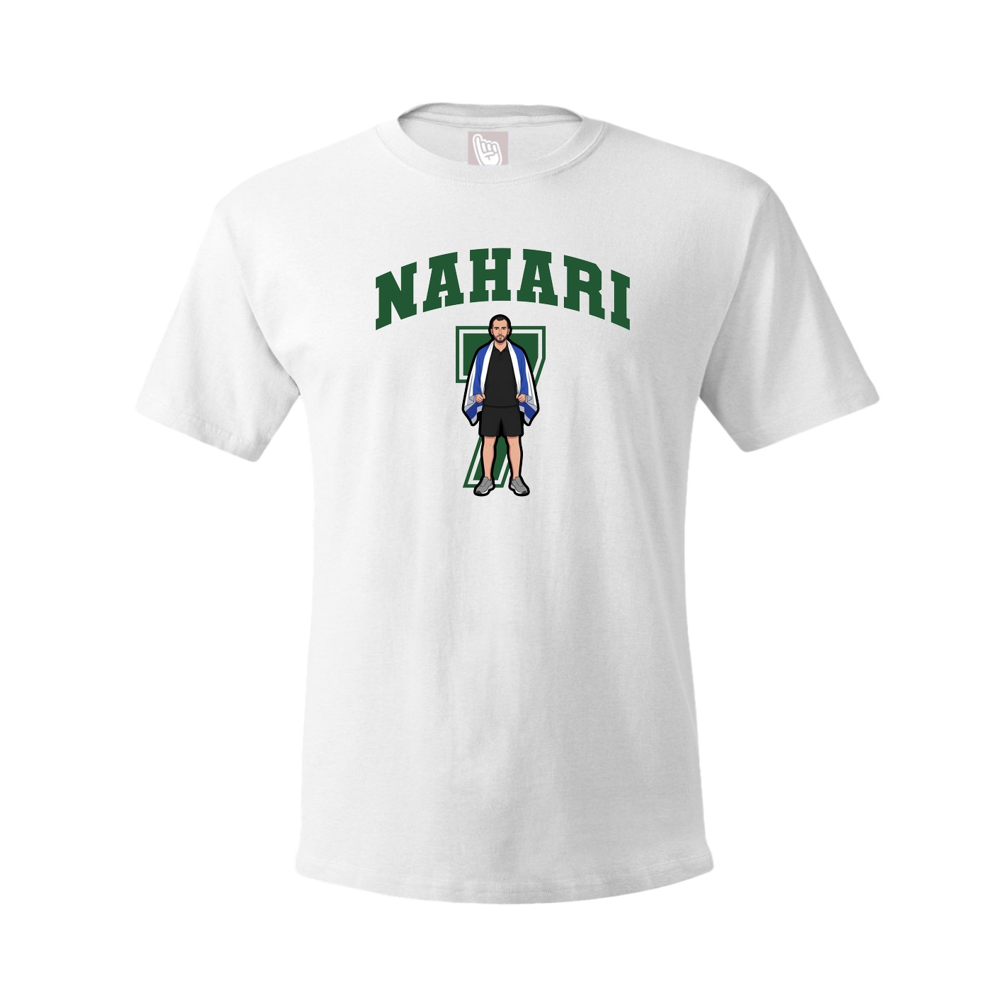 Youth Tee — Number in White