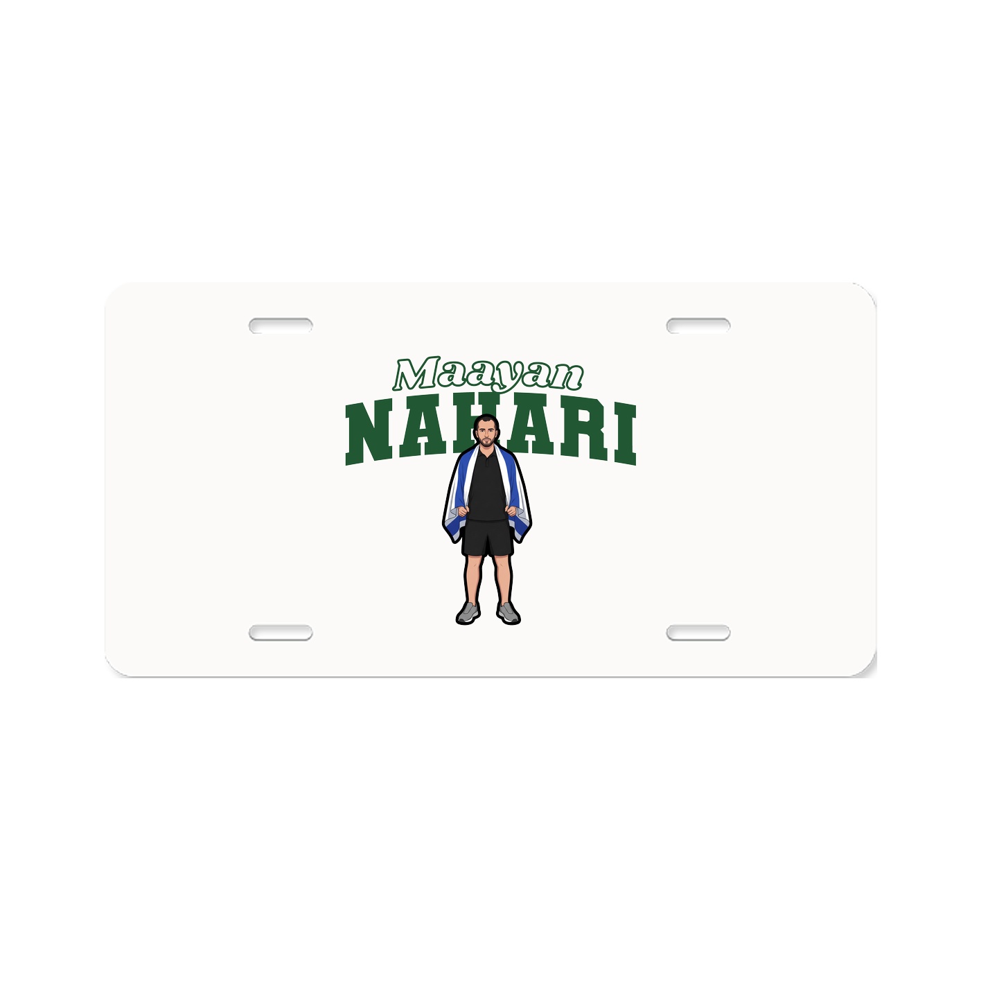 License Plate — Name Arch in Classic