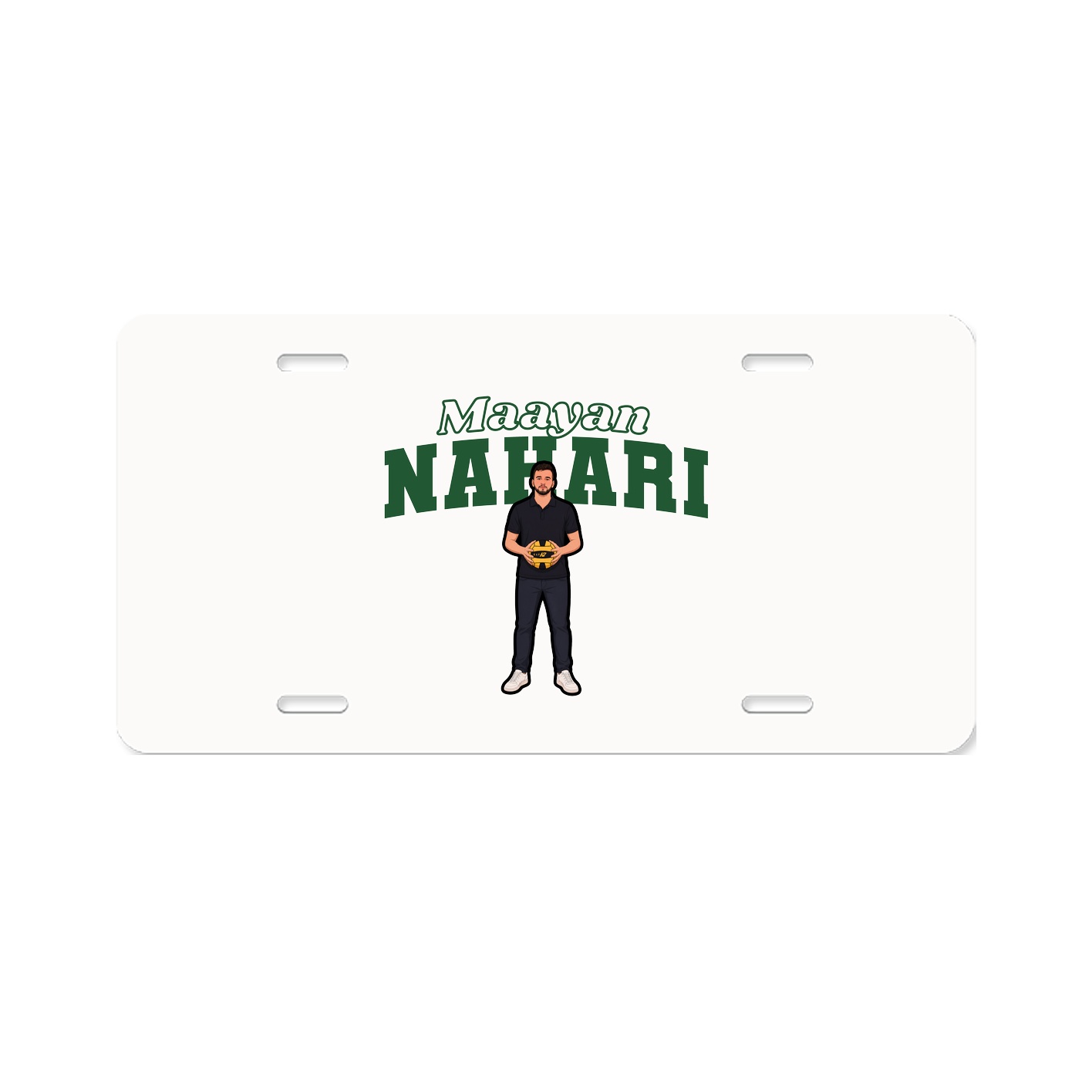 License Plate — Name Arch in Classic