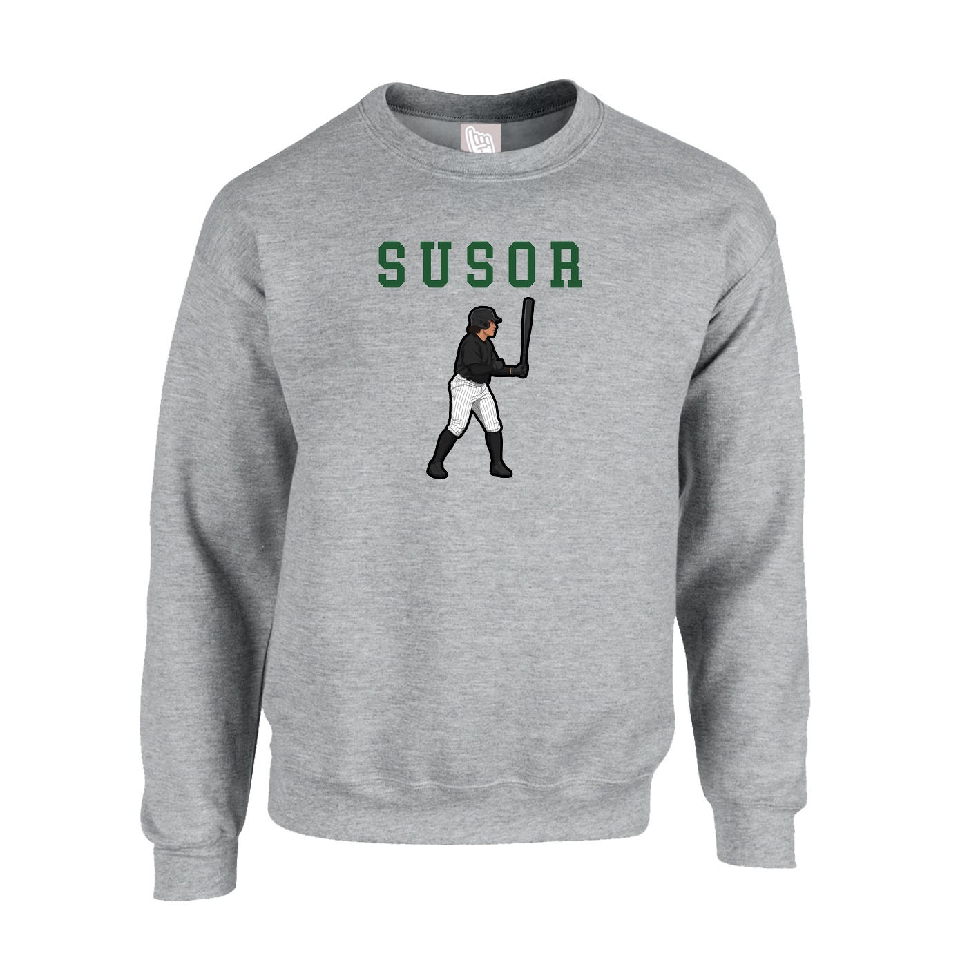 Fleece Crew — Shirsey in Grey
