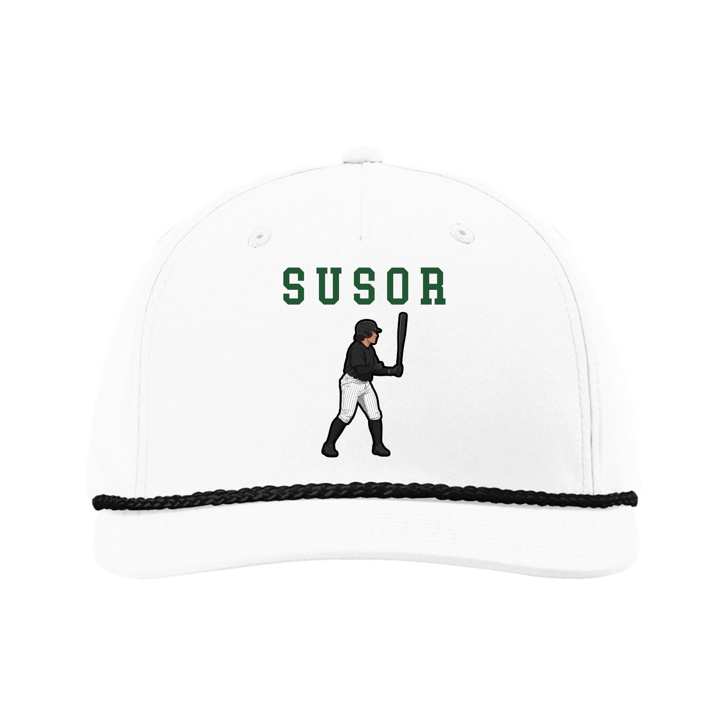 Five-Panel Classic Rope Cap — Shirsey in White