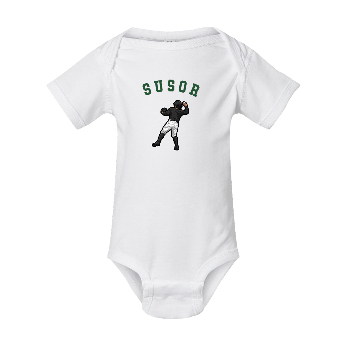 Baby Onesie — Shirsey Arch in White