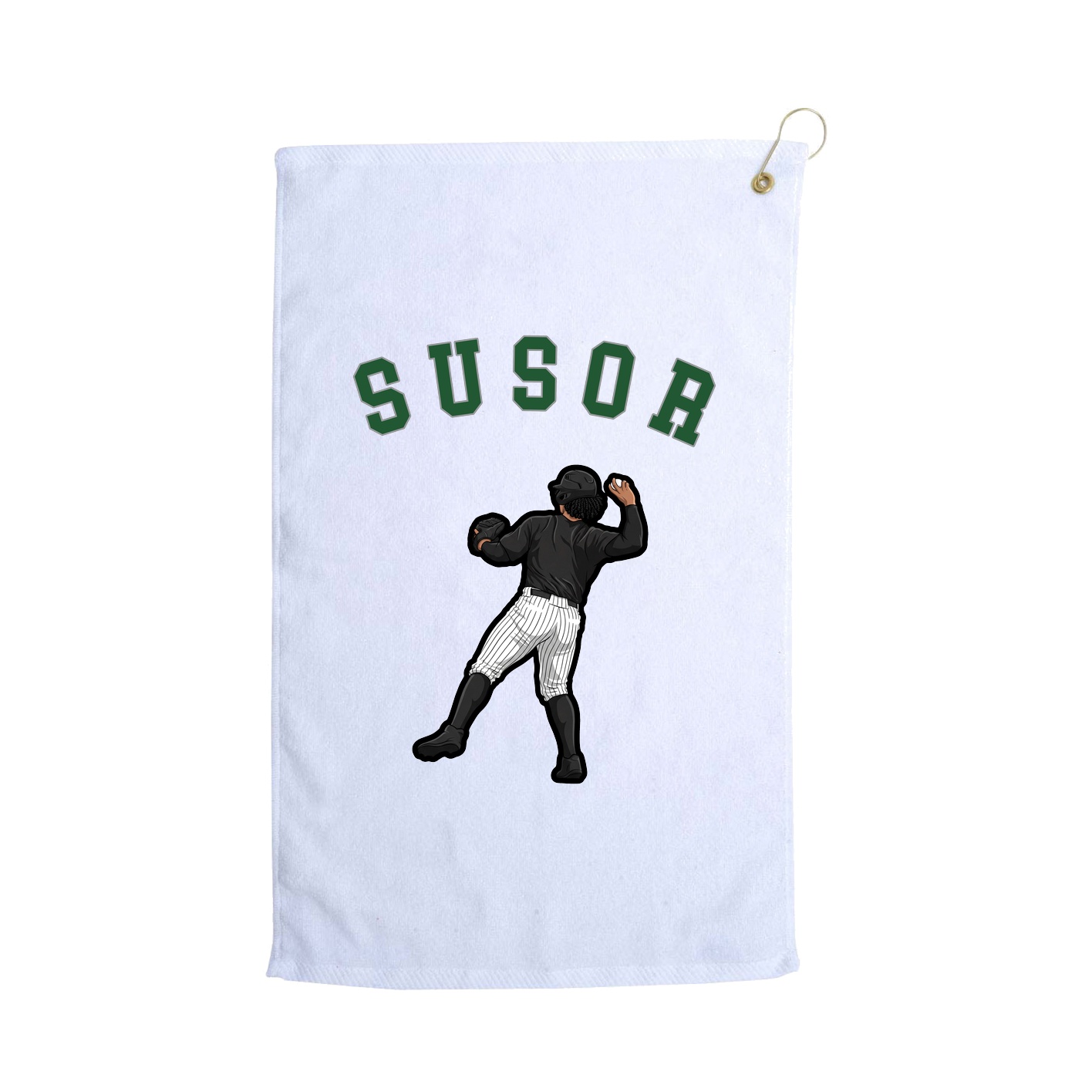 Golf Towel — Shirsey Arch in White