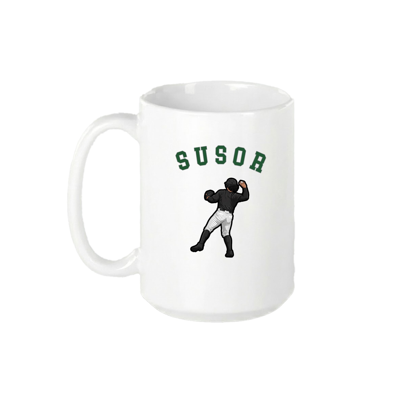 15oz Coffee Mug — Shirsey Arch in White