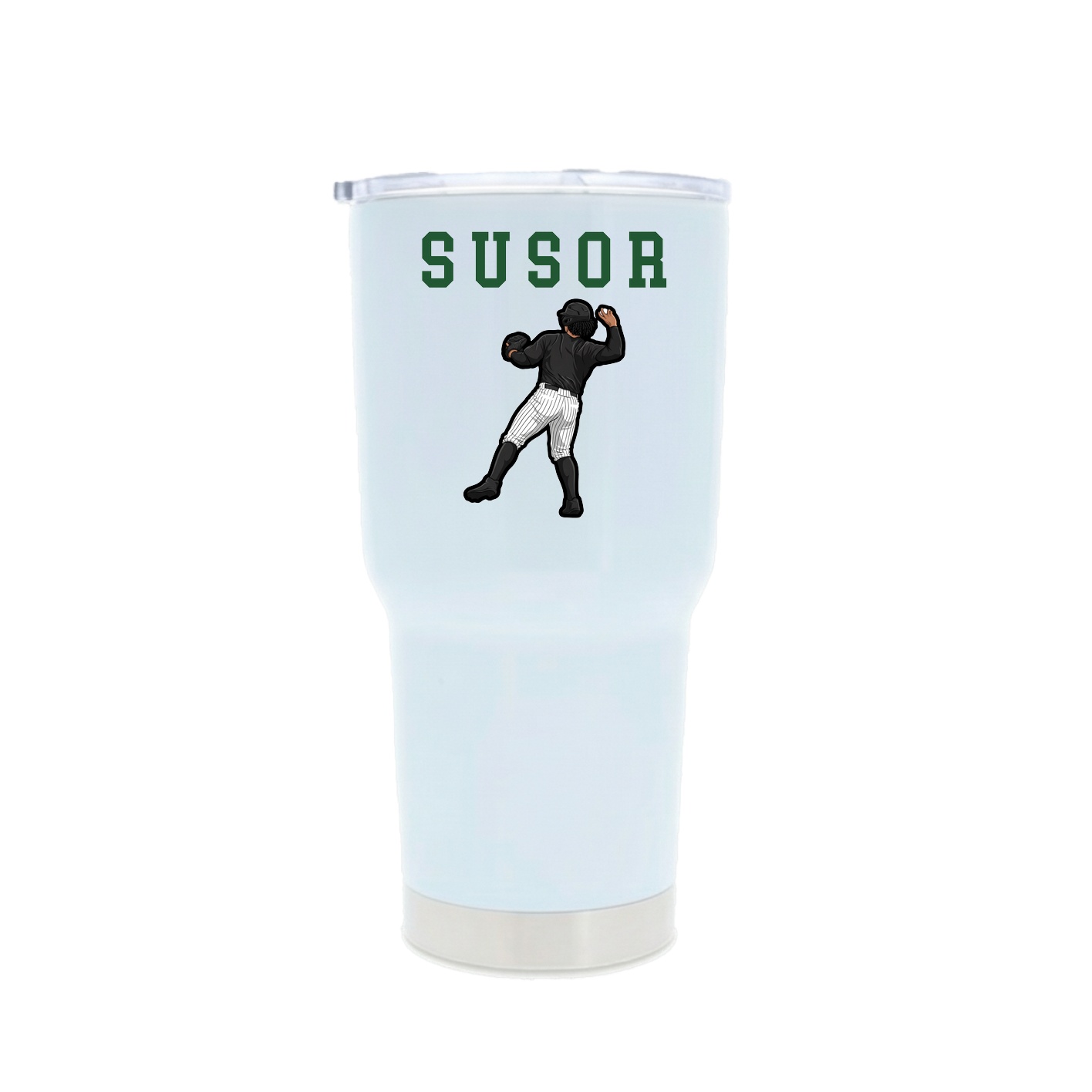 30oz Stainless Steel Tumbler — Shirsey in White