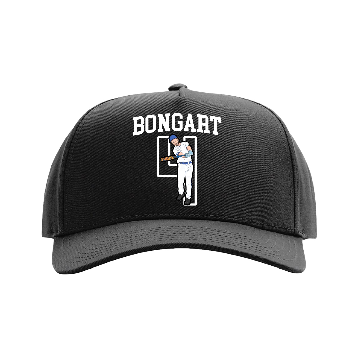 Full Fabric Five-Panel Champ Cap — Shirsey in Black