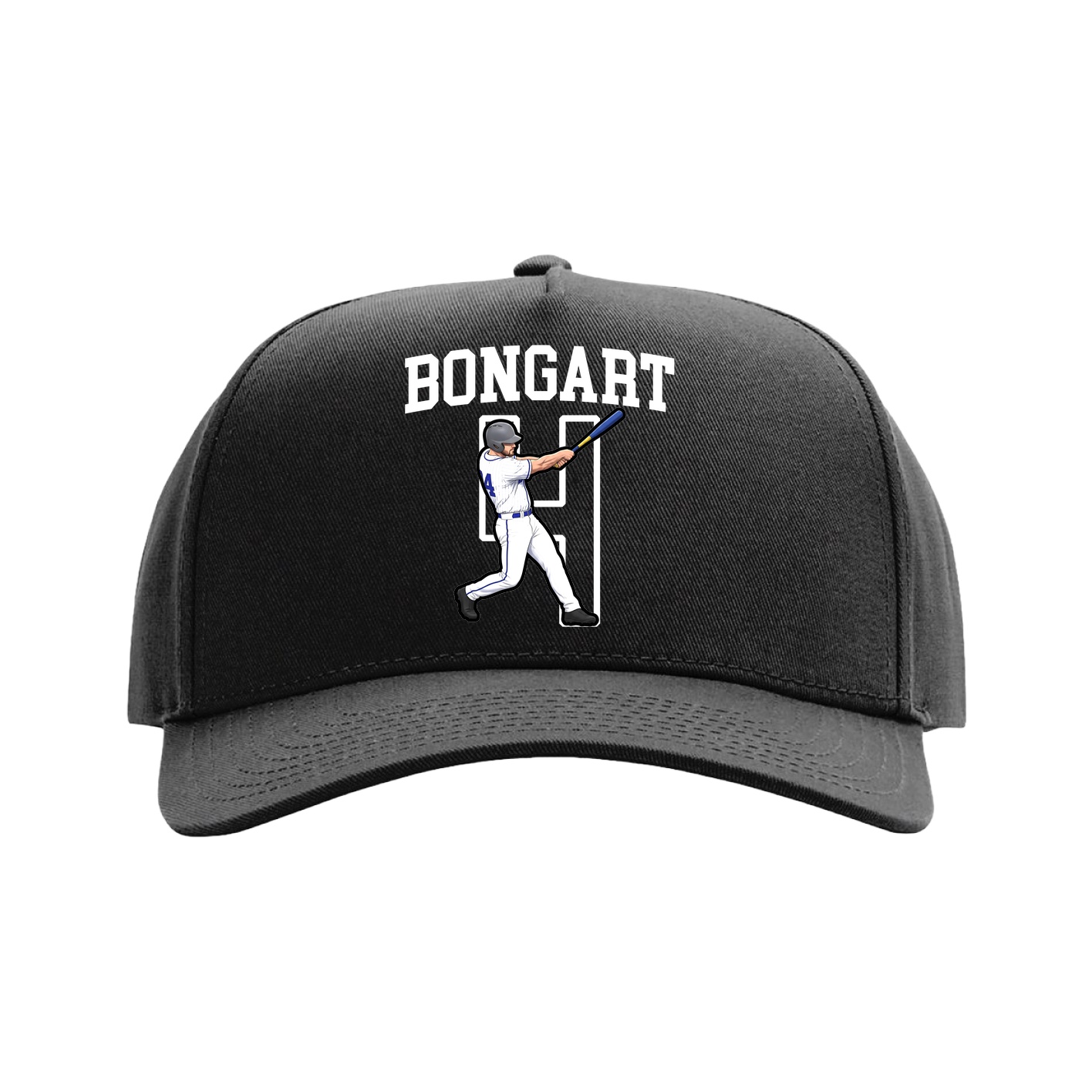 Full Fabric Five-Panel Champ Cap — Shirsey in Black