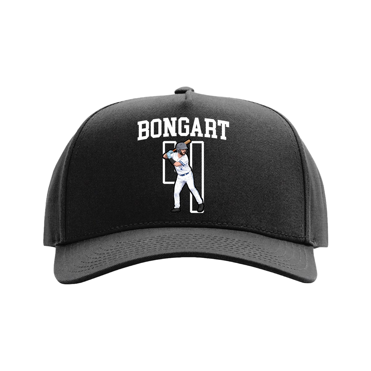 Full Fabric Five-Panel Champ Cap — Shirsey in Black