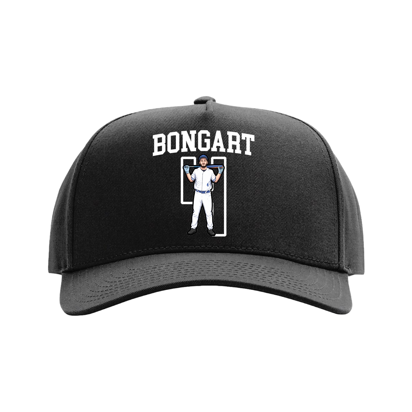 Full Fabric Five-Panel Champ Cap — Shirsey in Black
