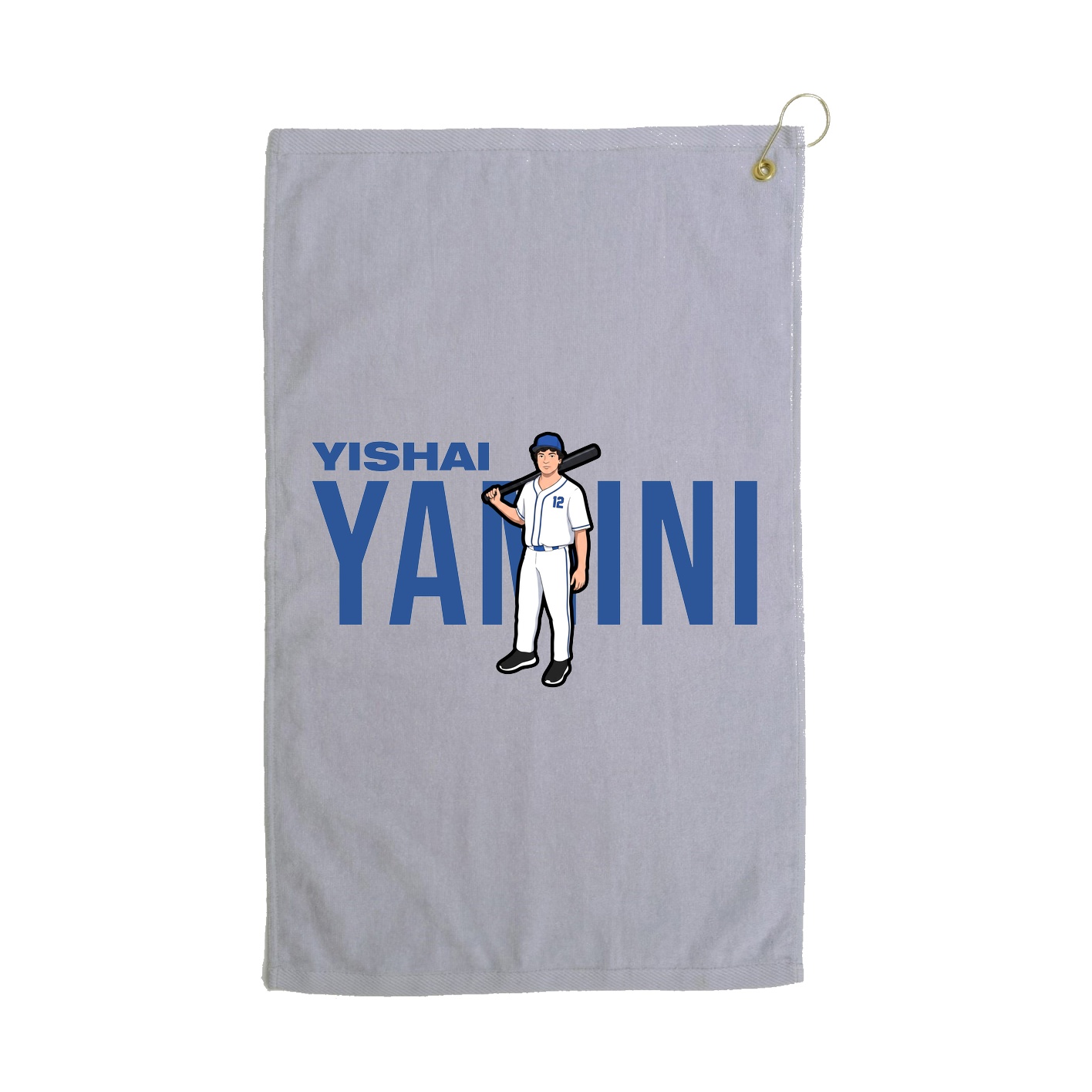 Golf Towel — Player Name in Grey