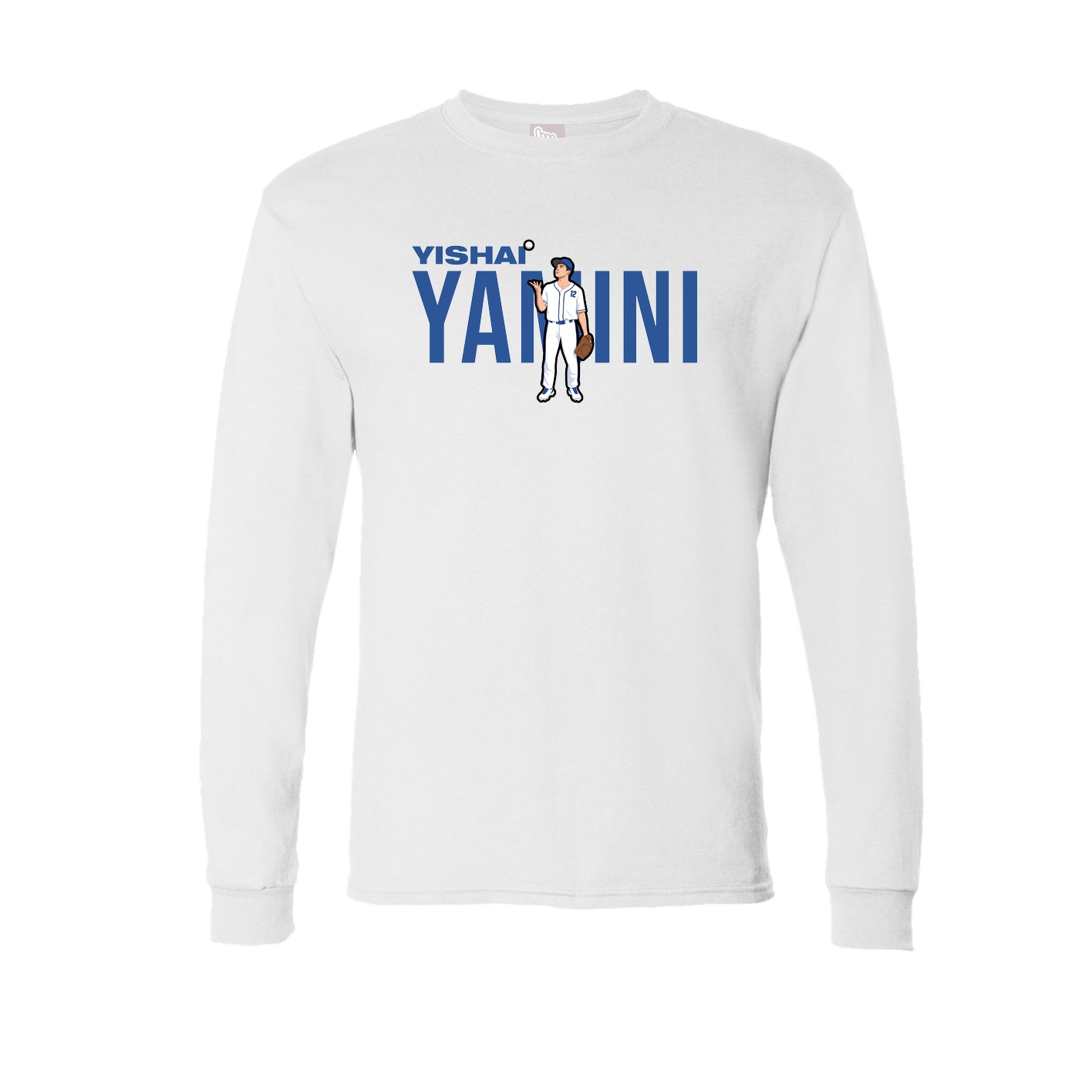 Long Sleeve Tee — Player Name in White