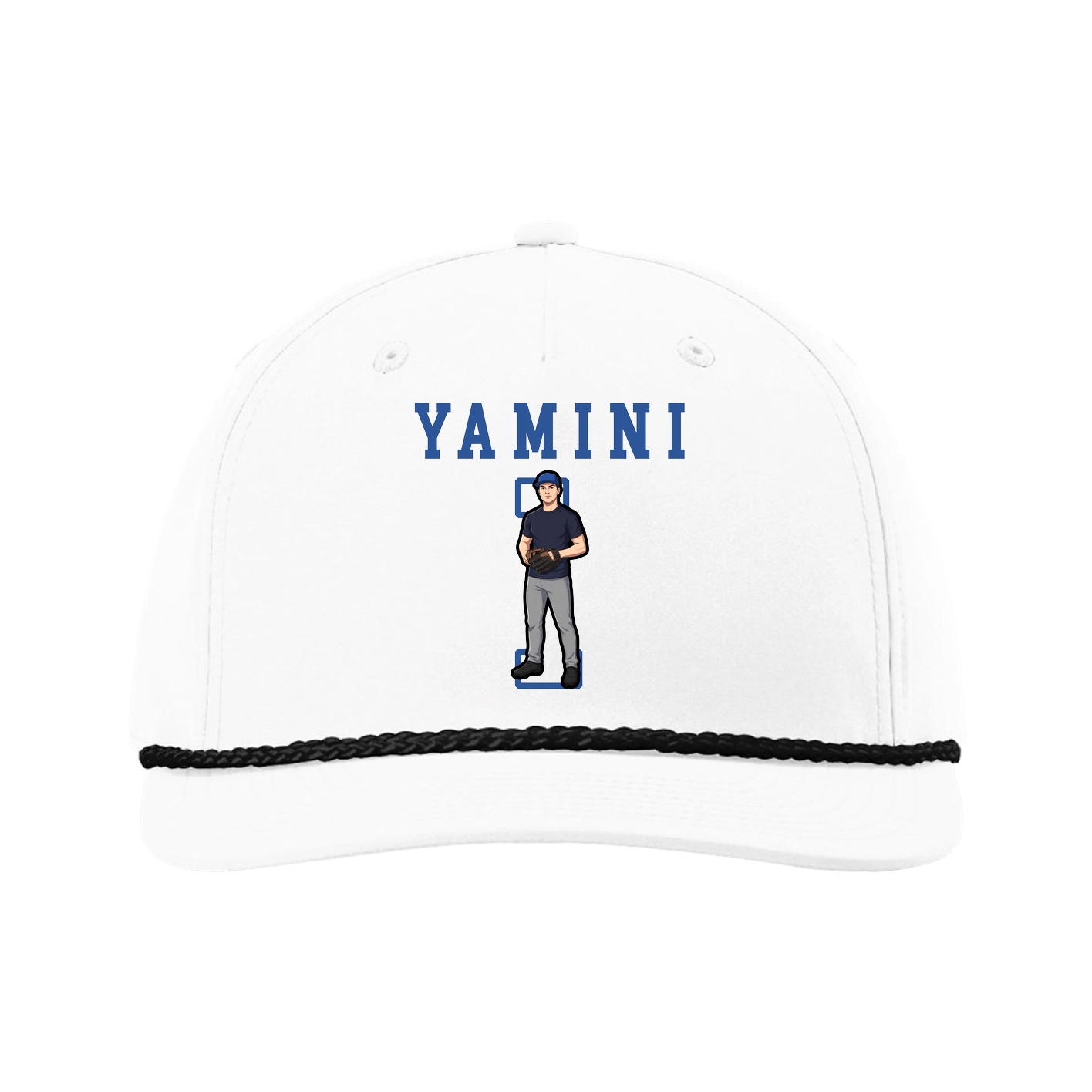 Five-Panel Classic Rope Cap — Shirsey in White