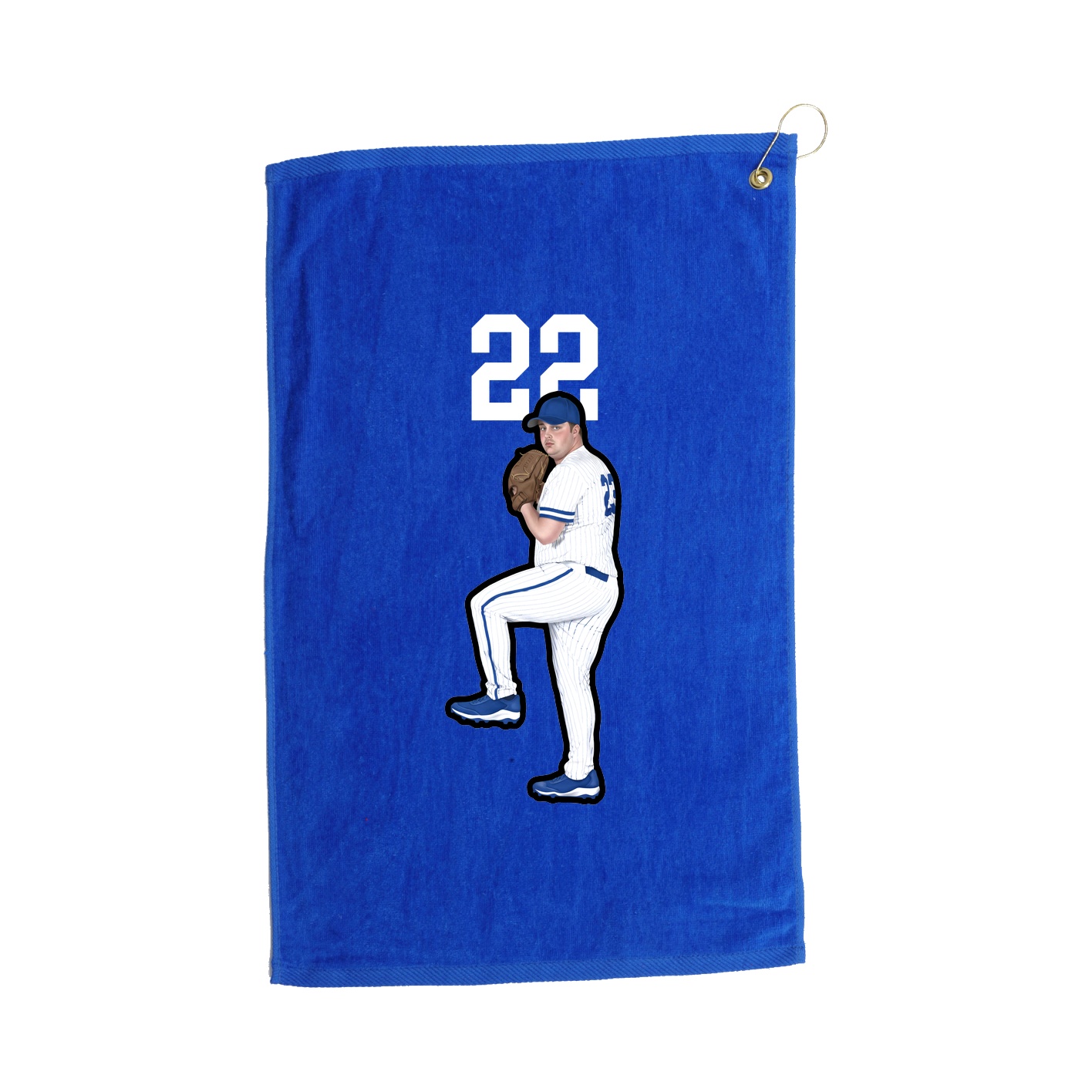 Golf Towel — Number Top in Royal