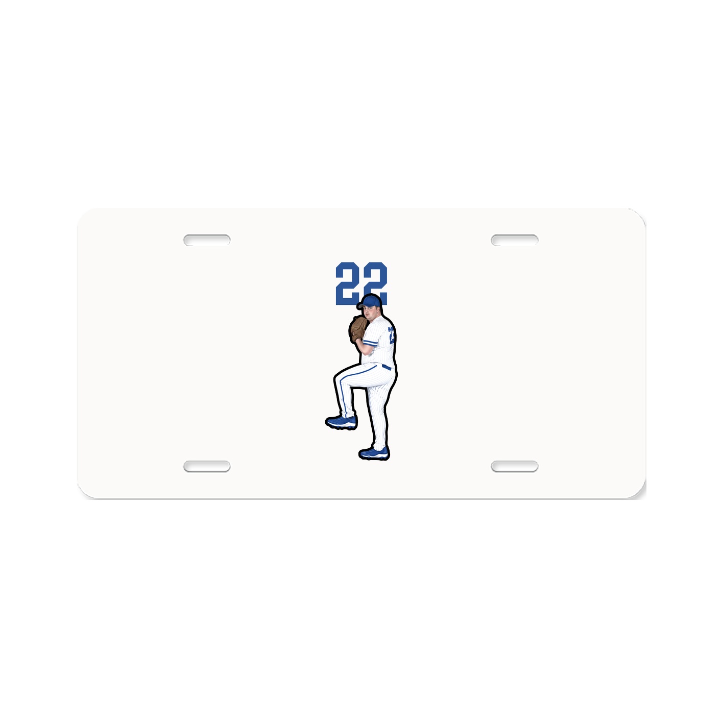 License Plate — Number Top in Classic