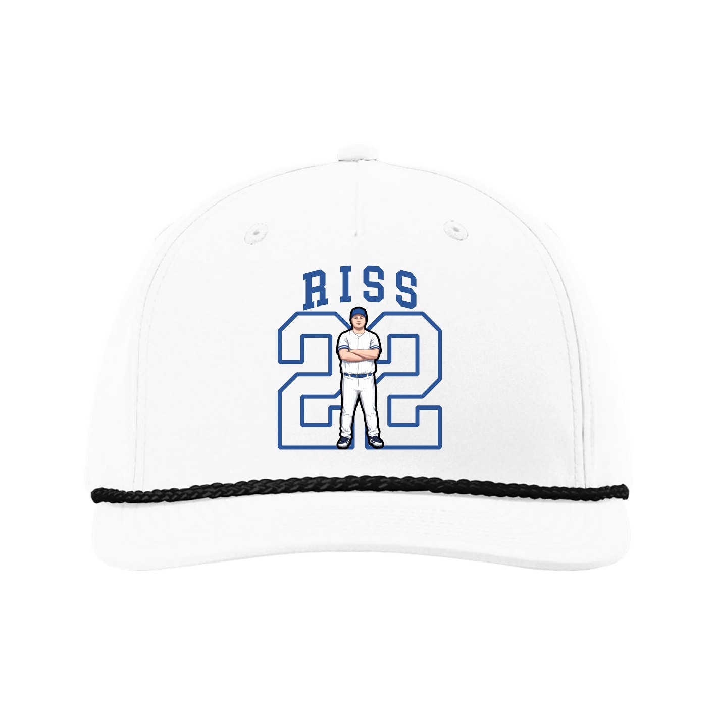 Five-Panel Classic Rope Cap — Shirsey in White