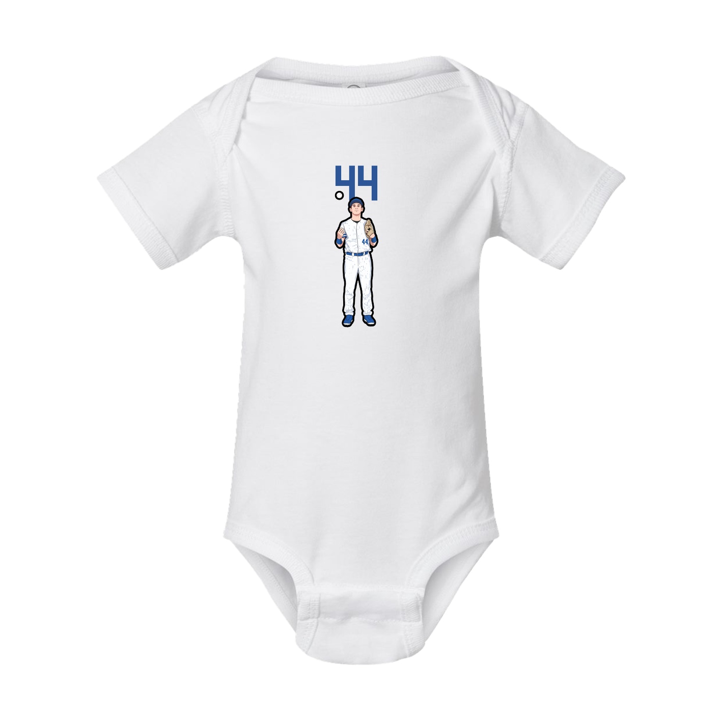 Baby Onesie — Number Top in White