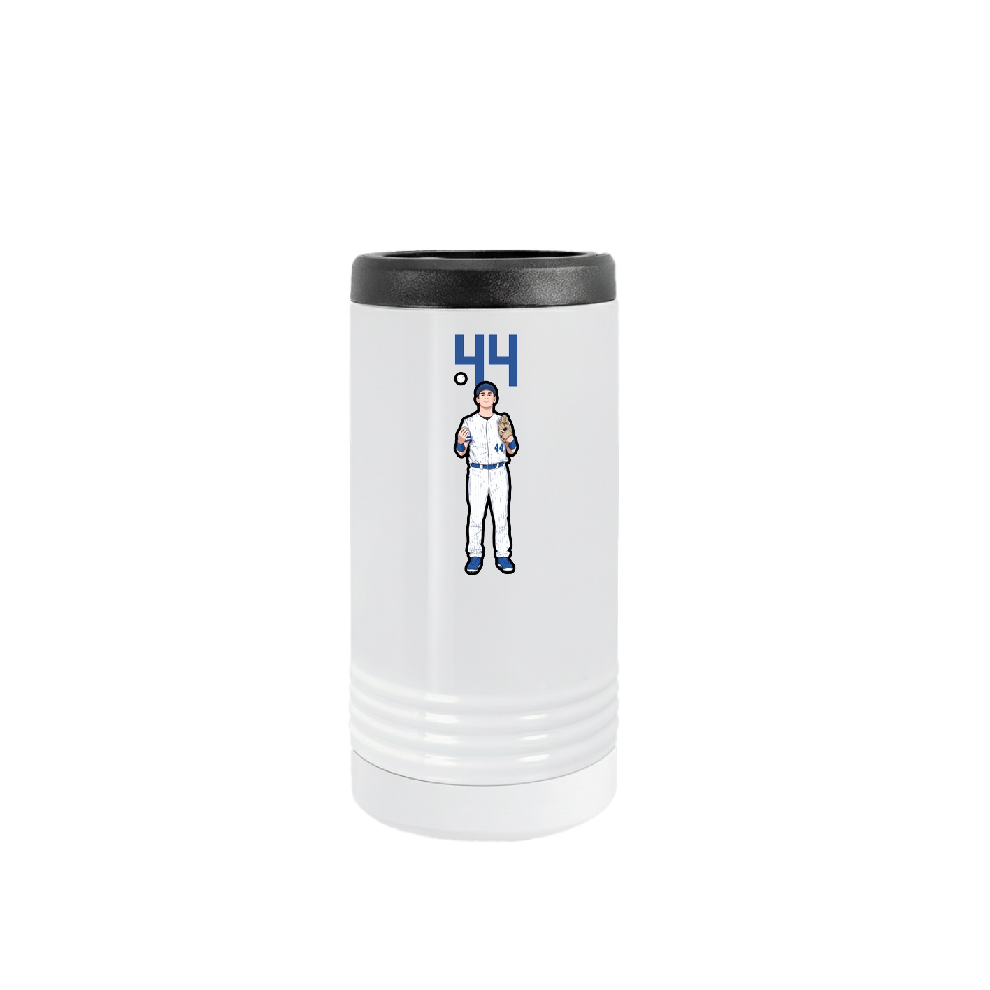 Slim Beverage Holder — Number Top in White