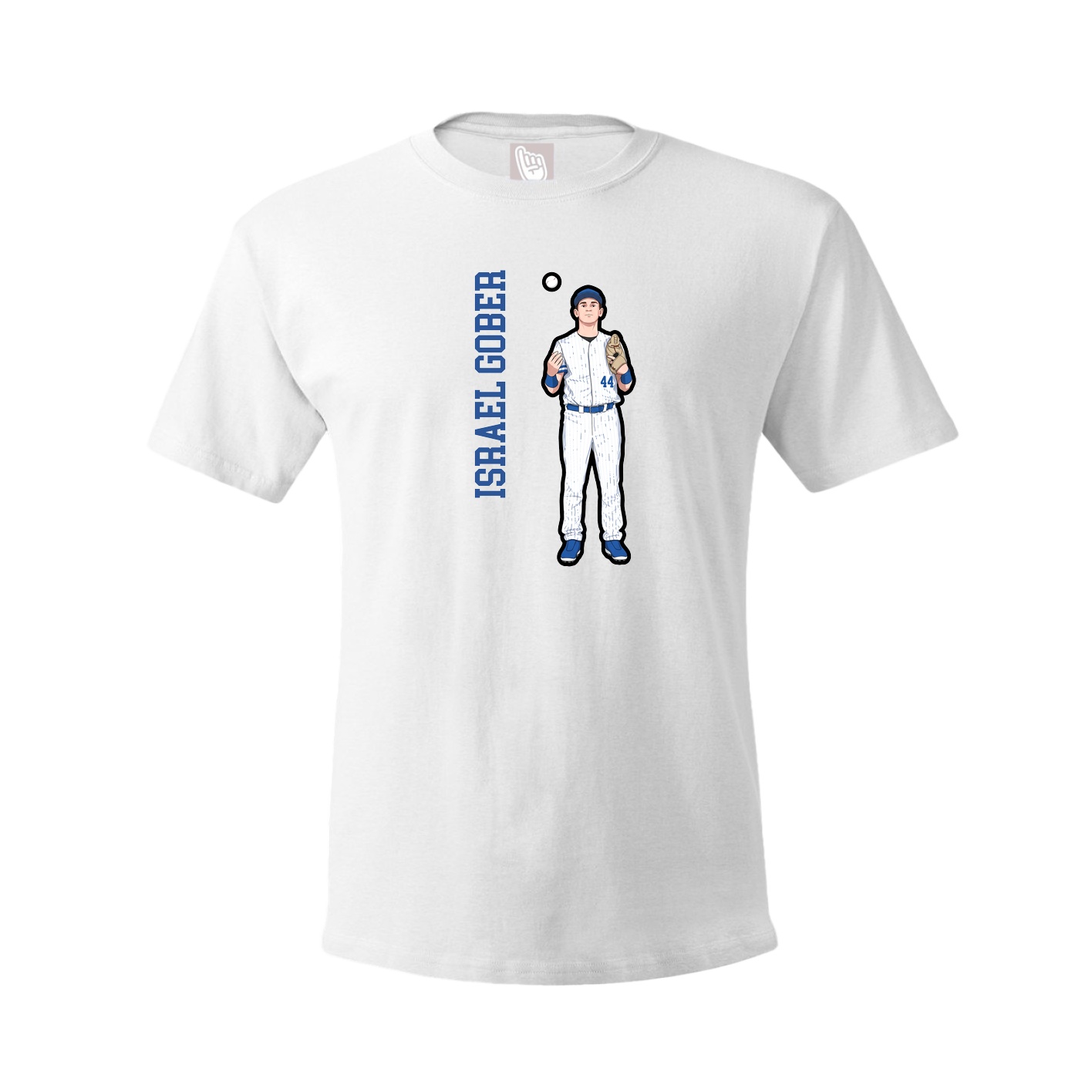 Youth Tee — Name Vertical in White
